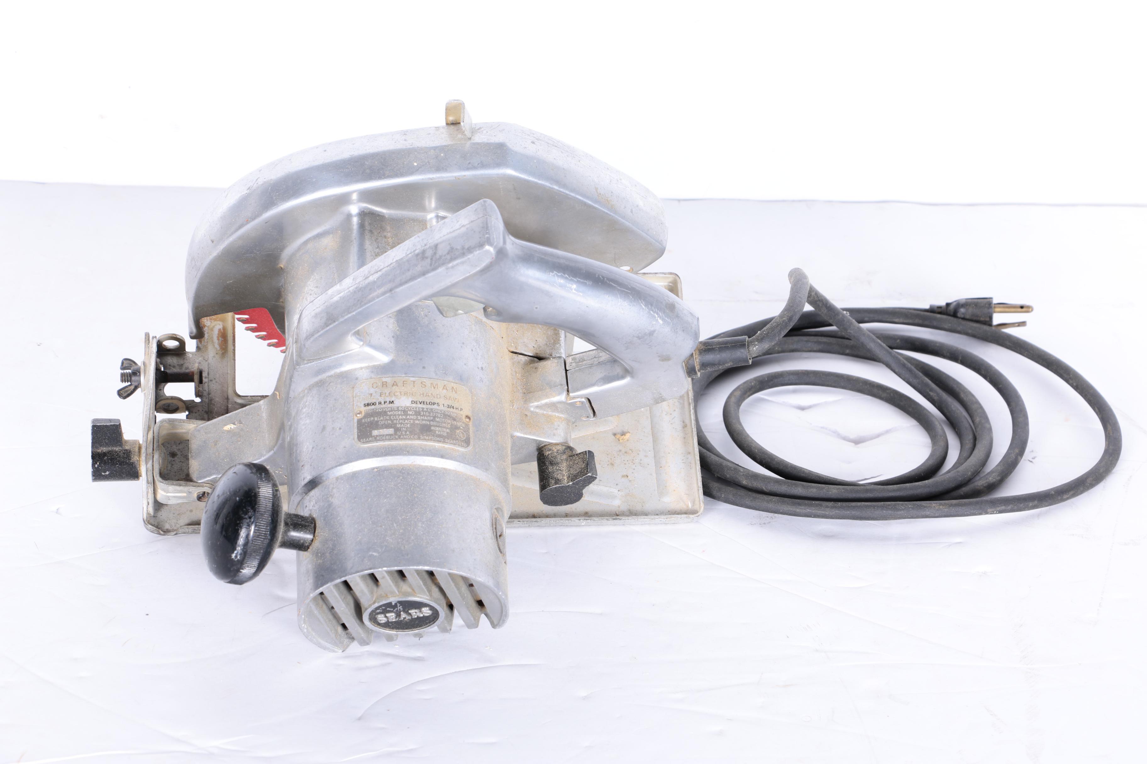 Sears Craftsman 7" Circular Electric Hand Saw With Freud Diablo Blade