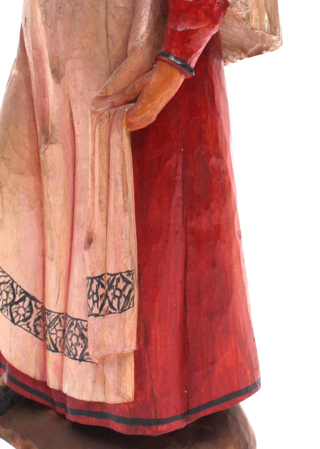 Leopold Moroder Hand-Carved "Peasant Lady"