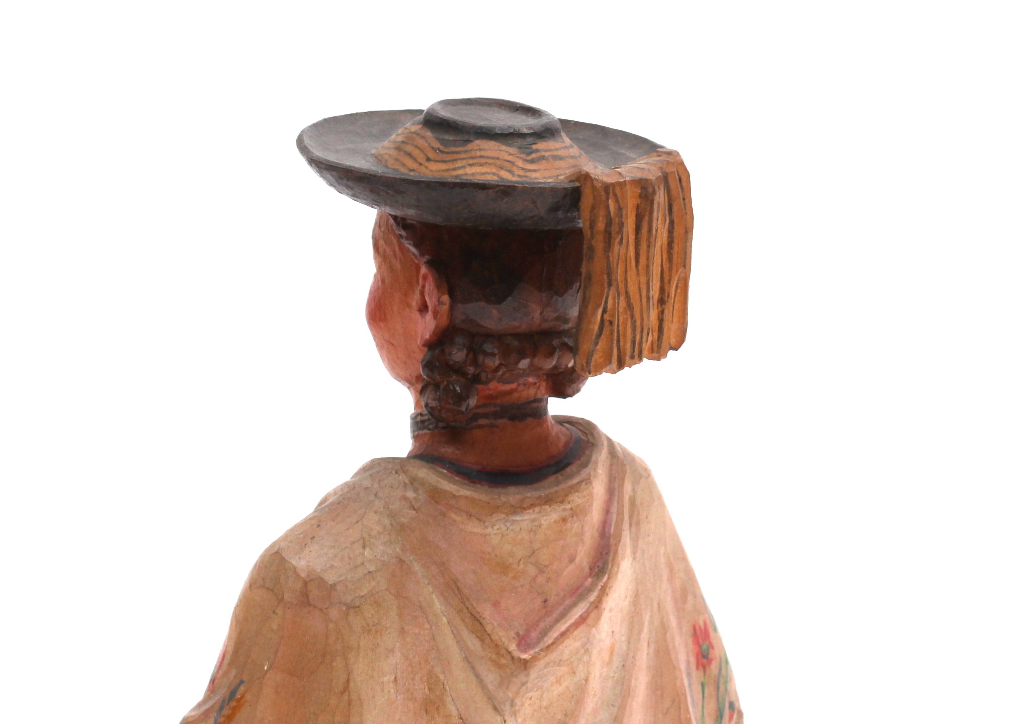 Leopold Moroder Hand-Carved "Peasant Lady"