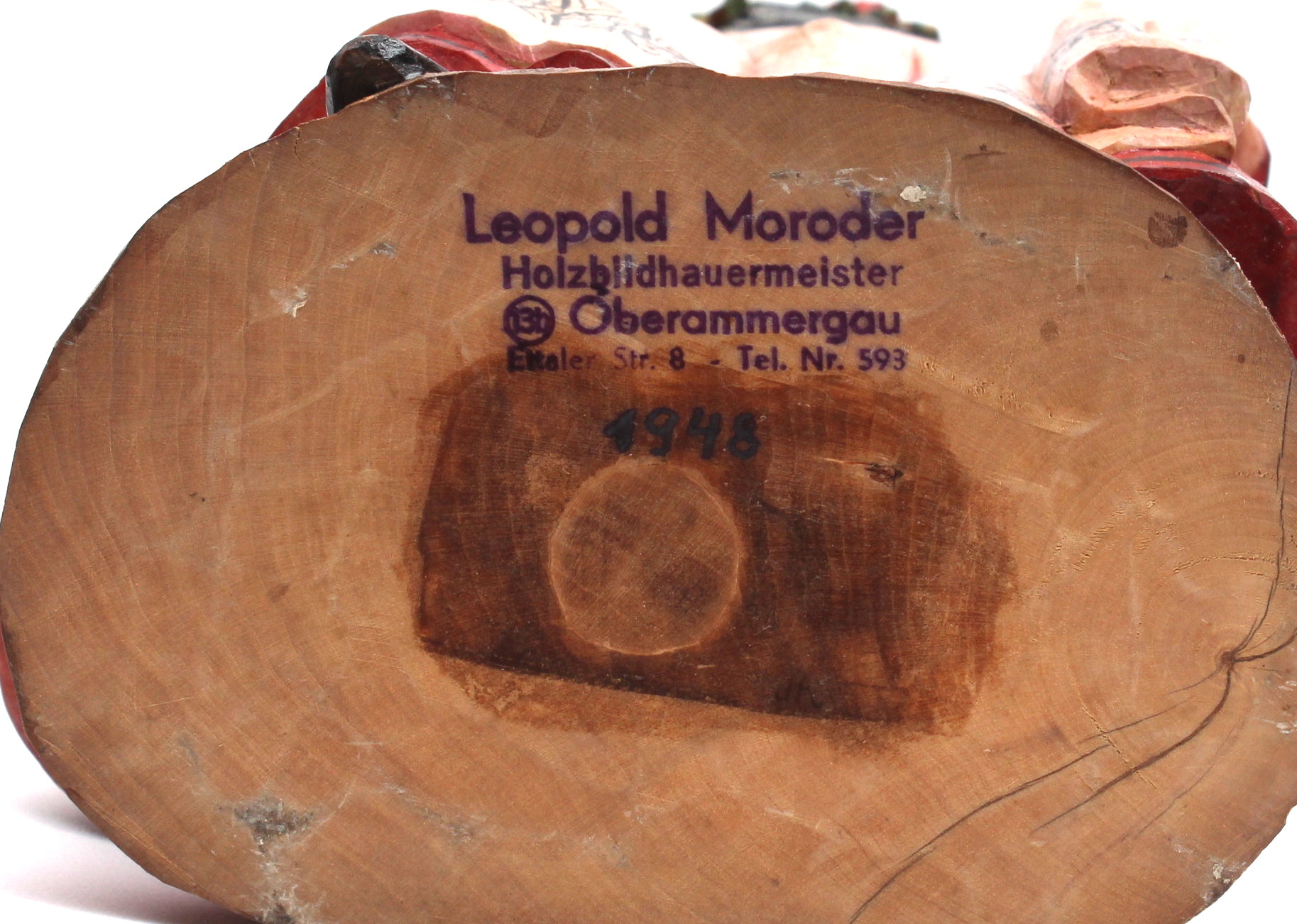 Leopold Moroder Hand-Carved "Peasant Lady"