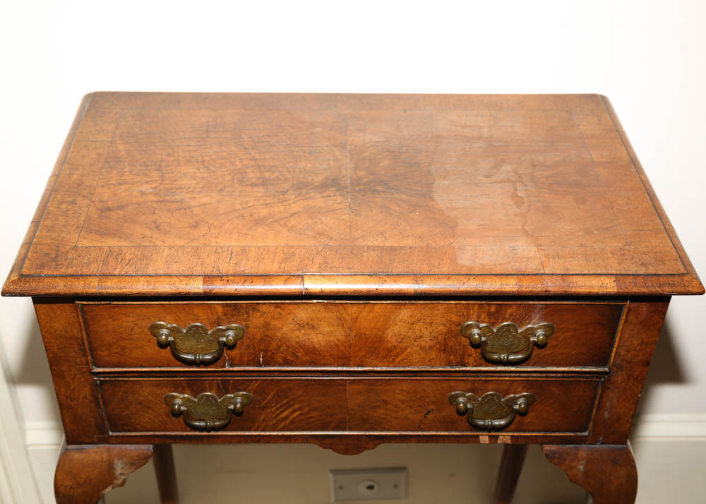 English Antique Queen Anne Style Side Table