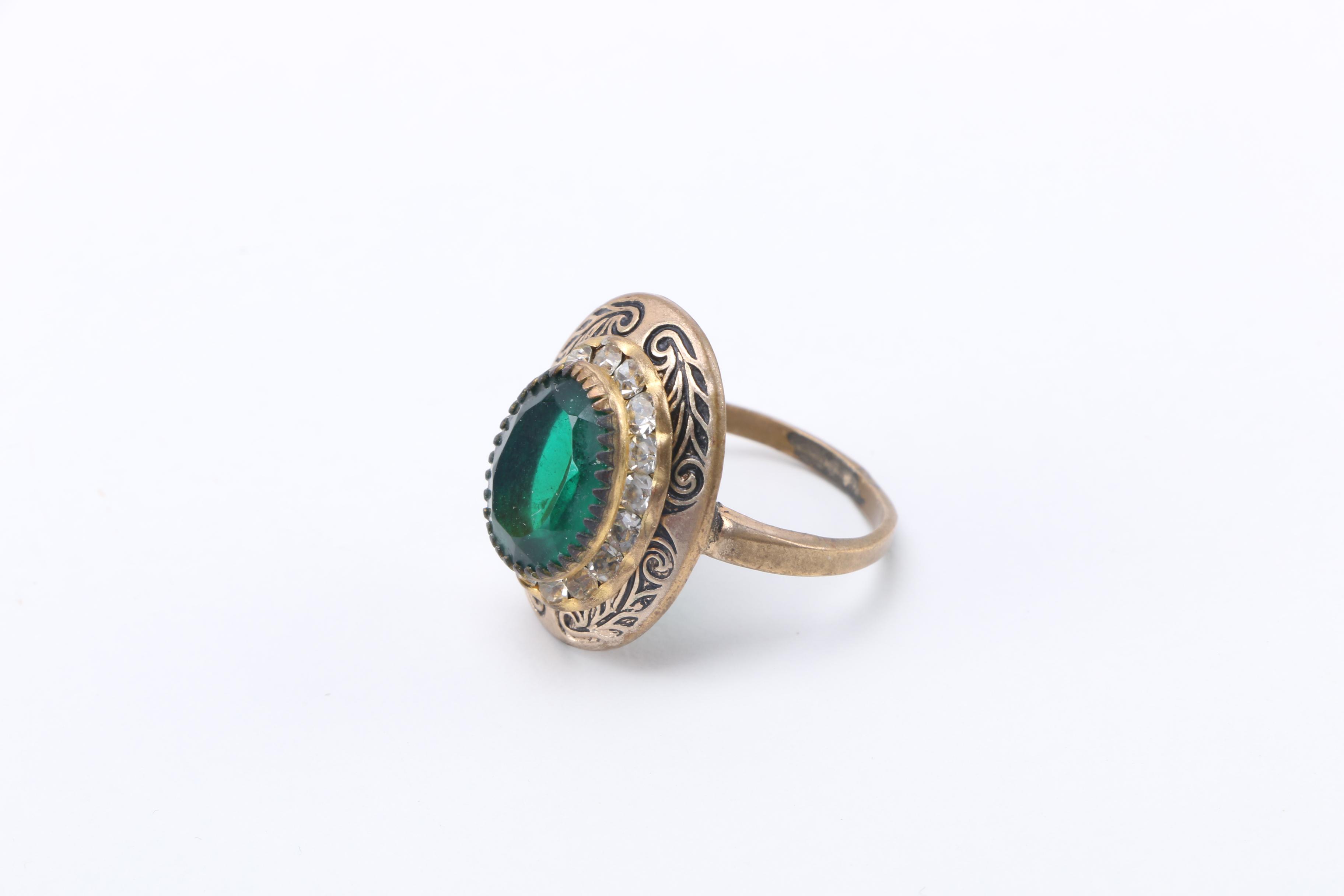 Costume Jewelry Including a Trifari Necklace With Sterling Silver Chain