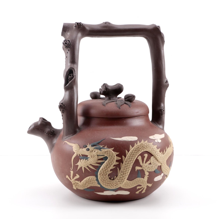 Decorative Chinese Stoneware Teapot