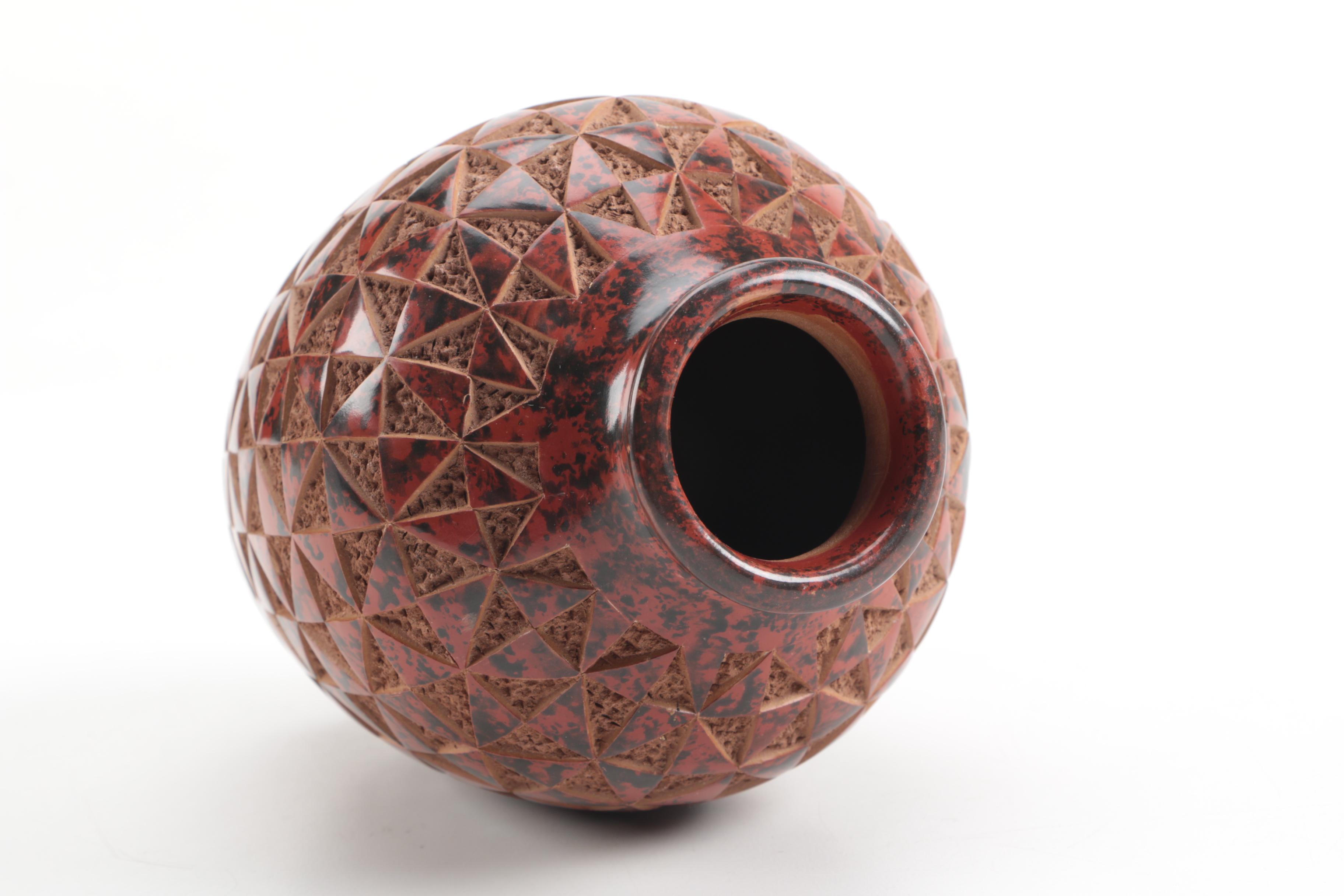 Collection of Decorative Pottery Vases