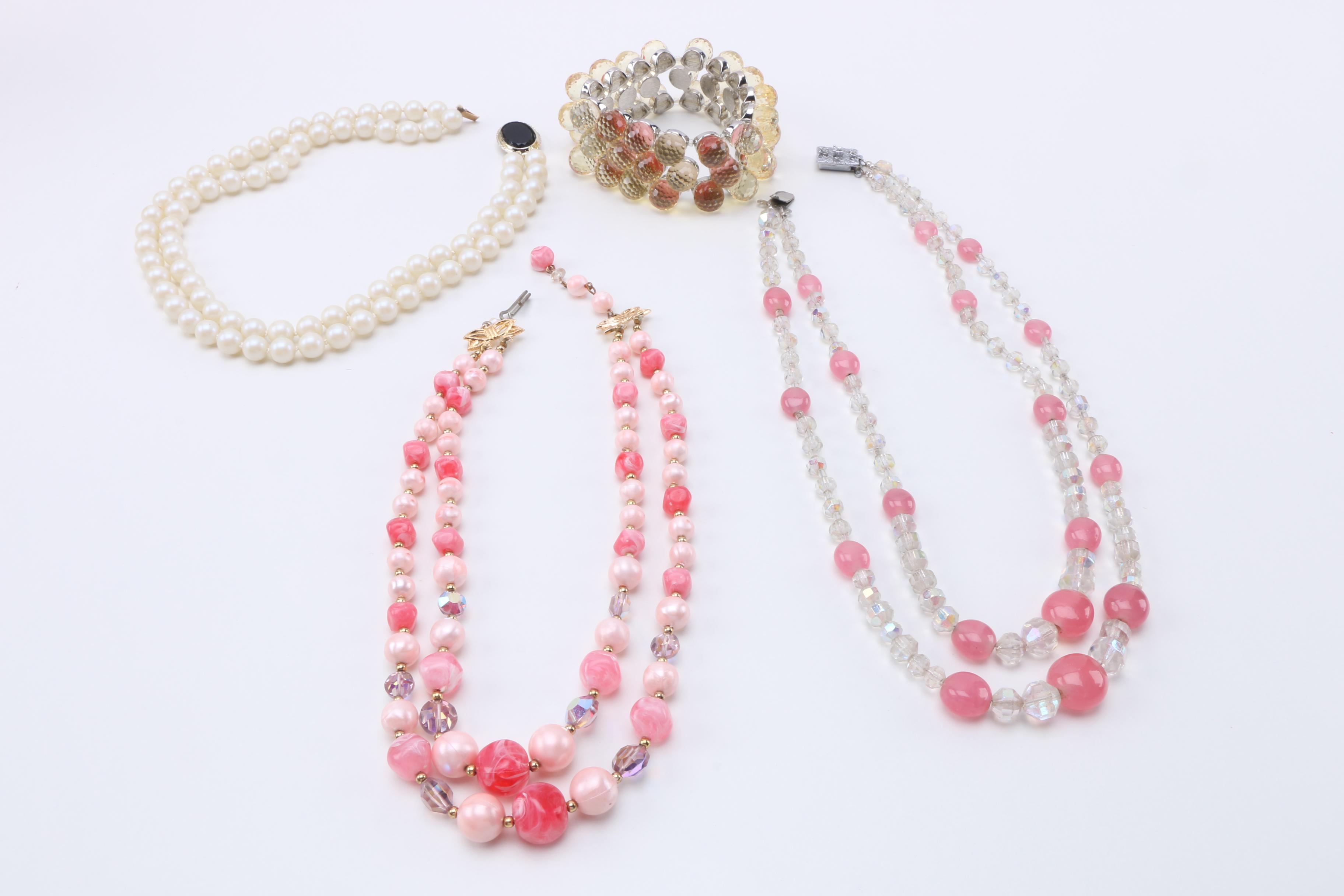 Vintage Beaded and Colorful Costume Jewelry