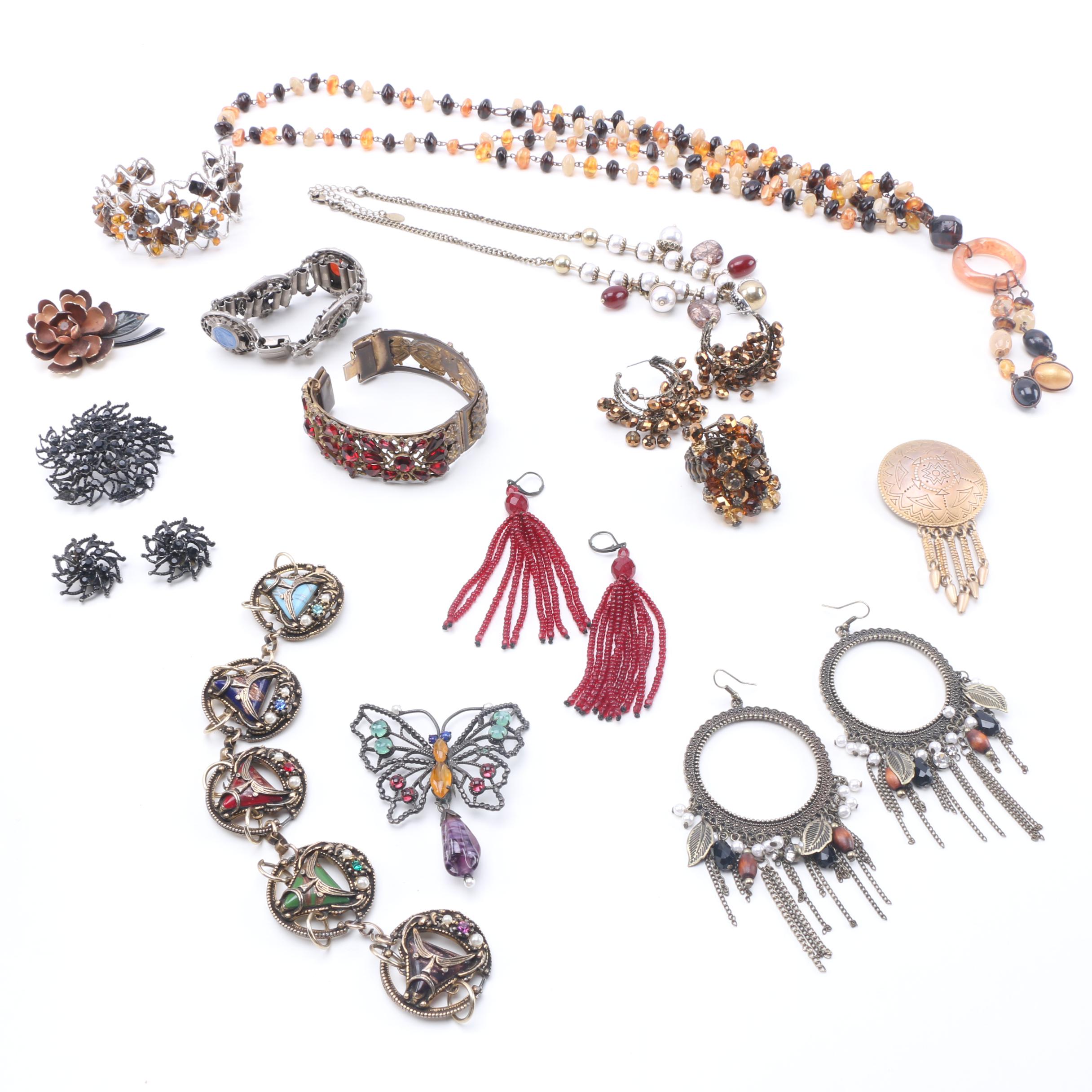 Beaded and Embellished Costume Jewelry