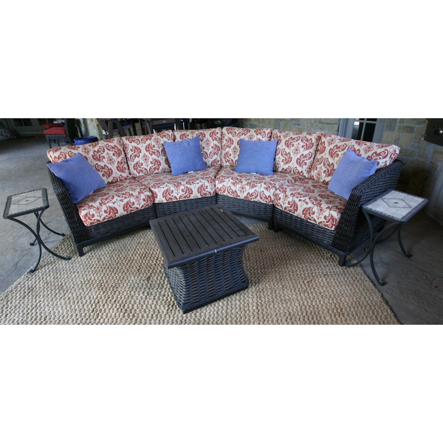 Patio Renaissance "Catalina" Sectional Sofa and Tables