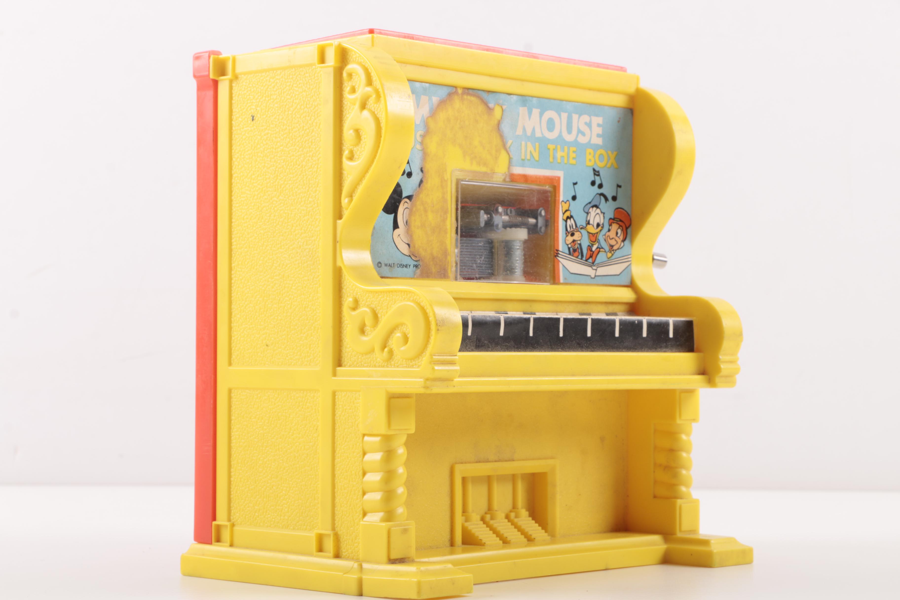 1973 Mickey Mouse Musical Jack-in-the-Box