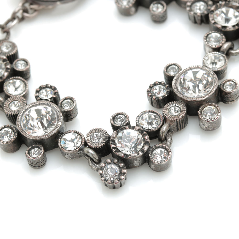 Patricia Locke Silver Tone Foilback Bracelet