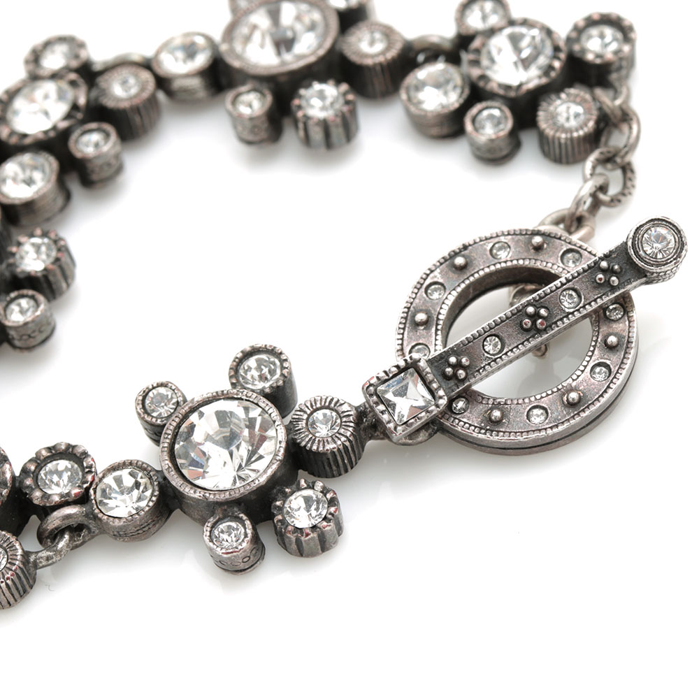 Patricia Locke Silver Tone Foilback Bracelet