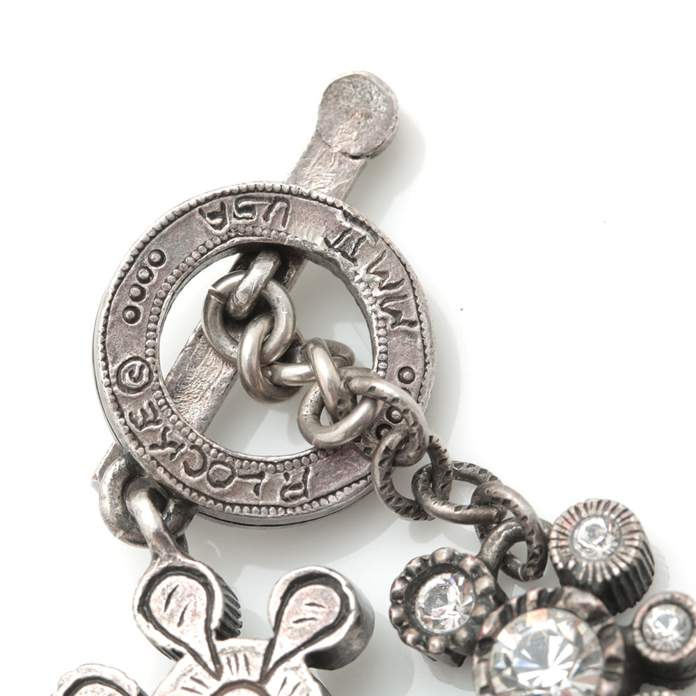 Patricia Locke Silver Tone Foilback Bracelet