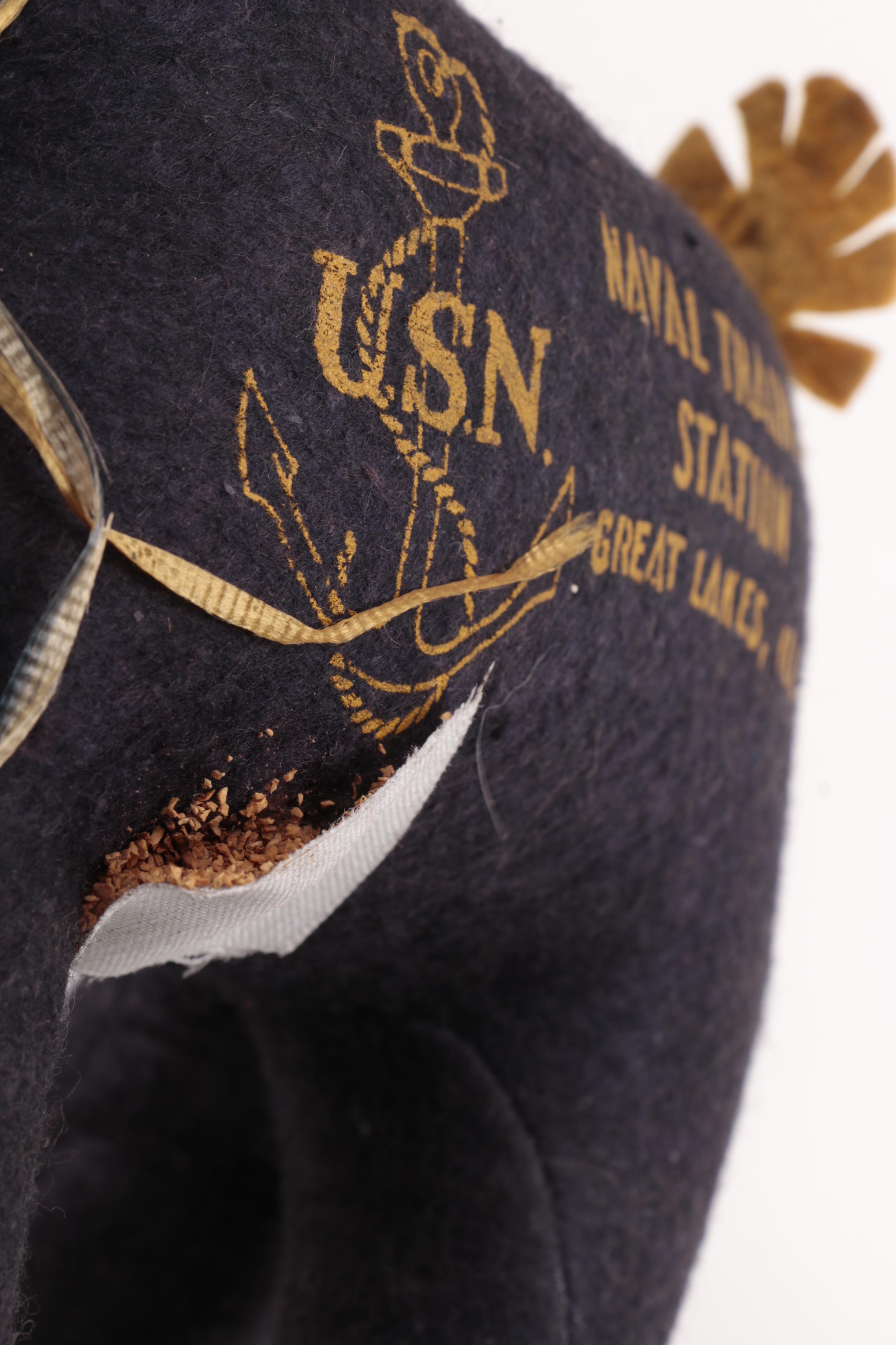 Lock Box With Assorted Memorabilia Including Military Mascot by Inter-Collegiate Press