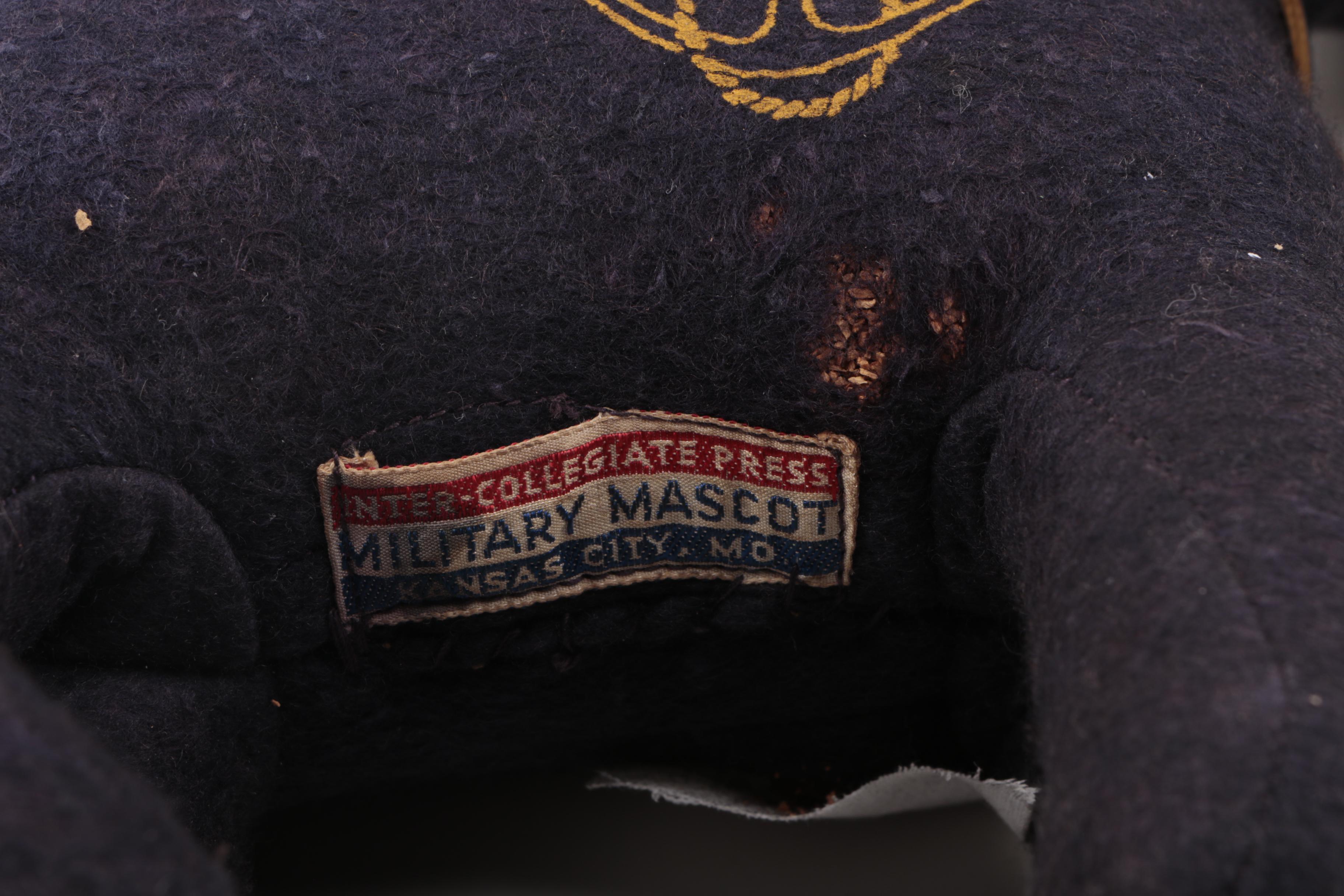 Lock Box With Assorted Memorabilia Including Military Mascot by Inter-Collegiate Press