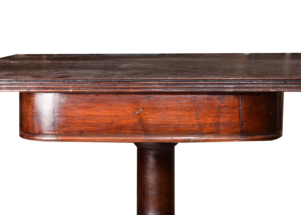 Vintage Federal Style Games Table with Foldover Top