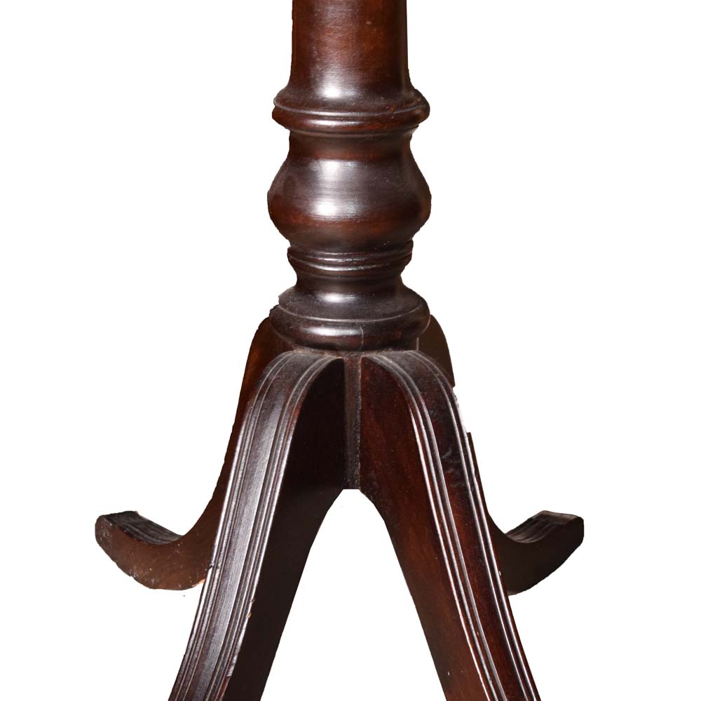 Vintage Federal Style Games Table with Foldover Top