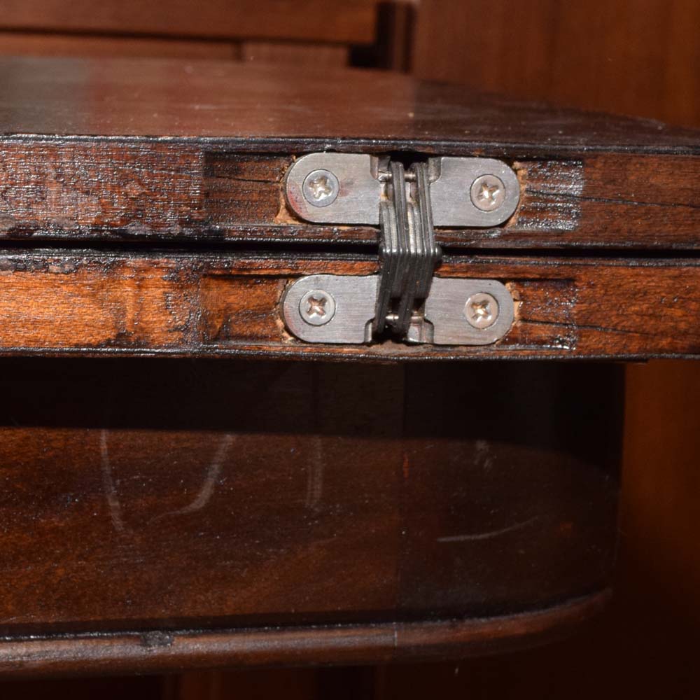 Vintage Federal Style Games Table with Foldover Top