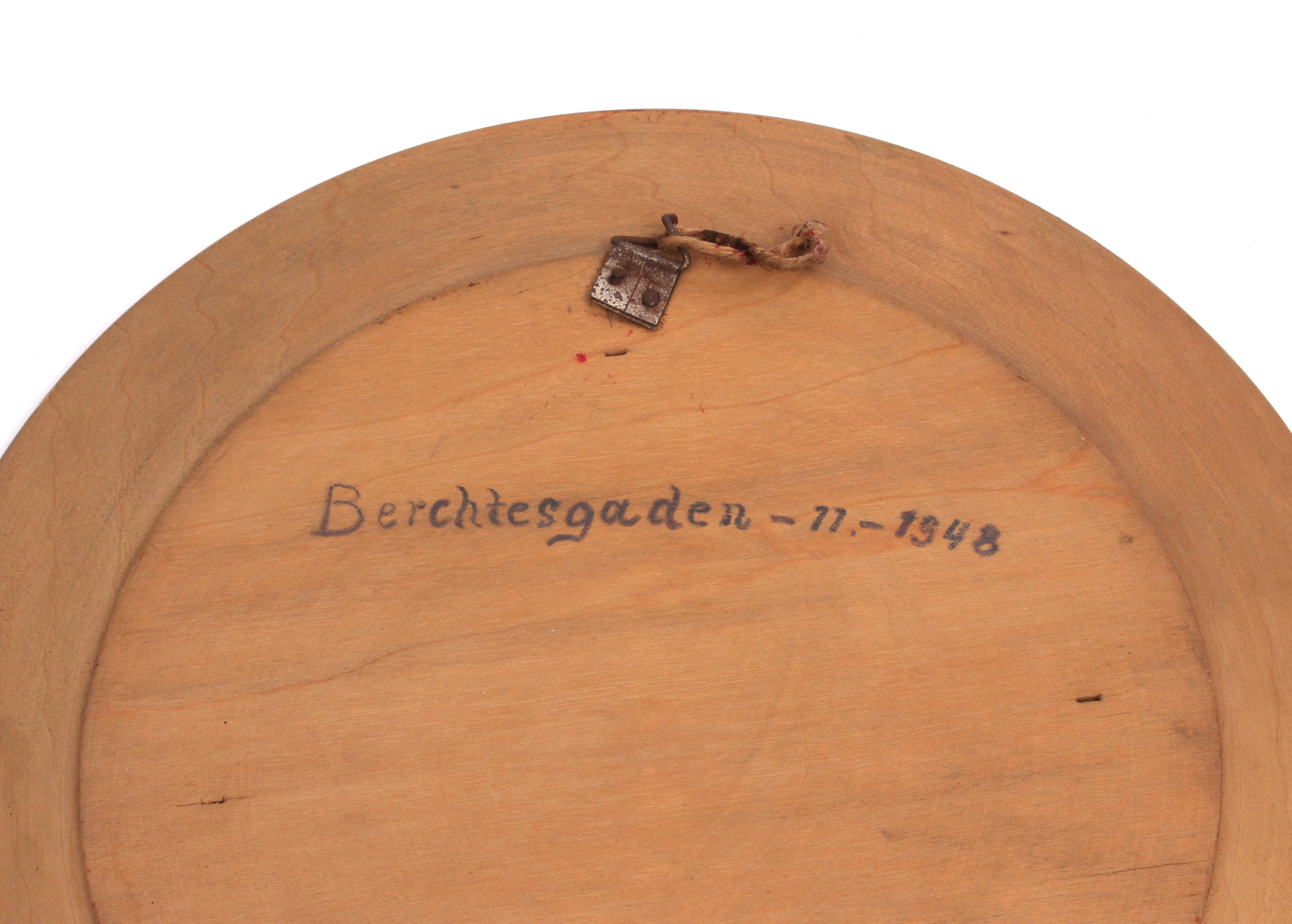 Vintage Hand-Carved German Wood Plates