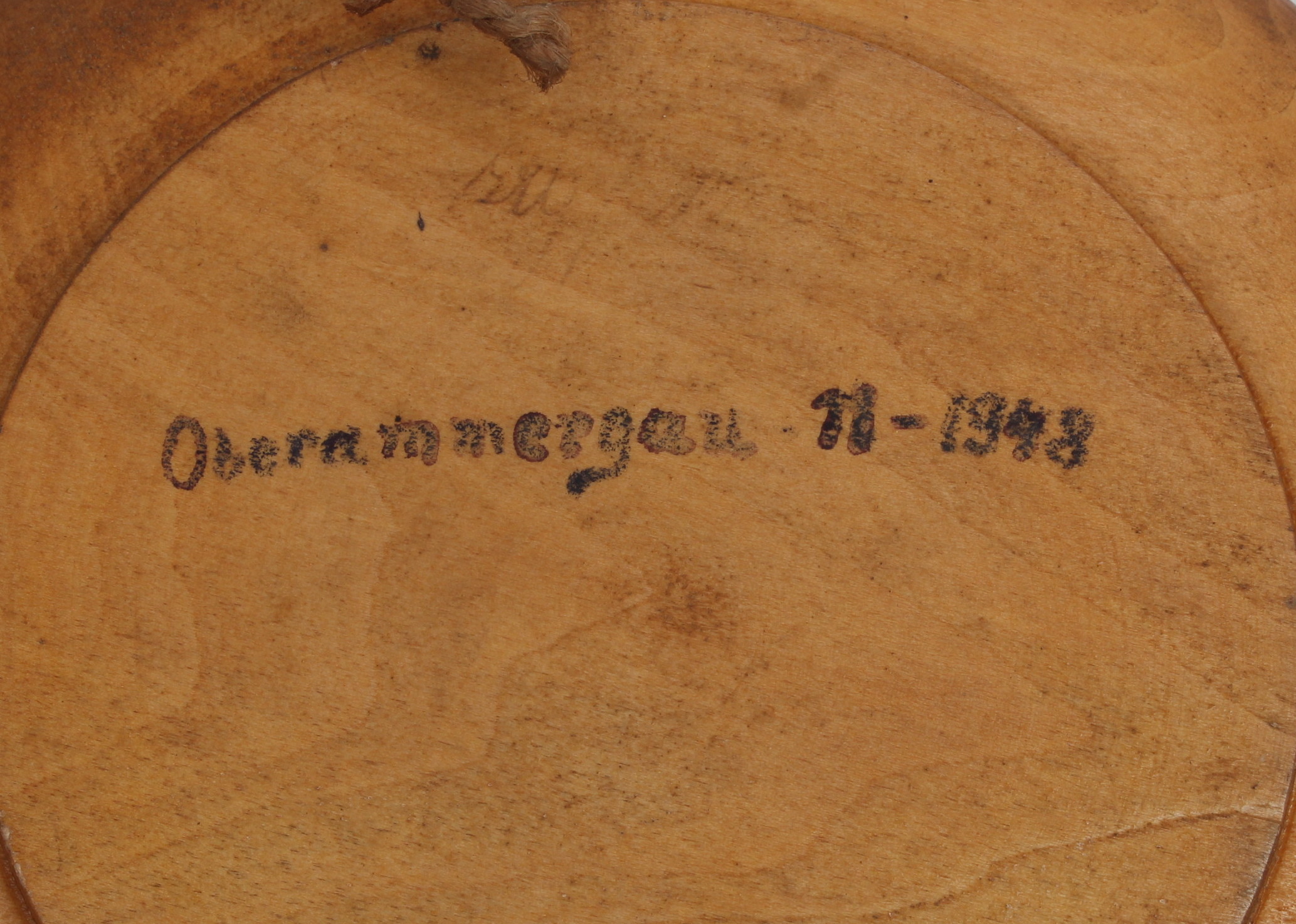 Vintage Hand-Carved German Wood Plates