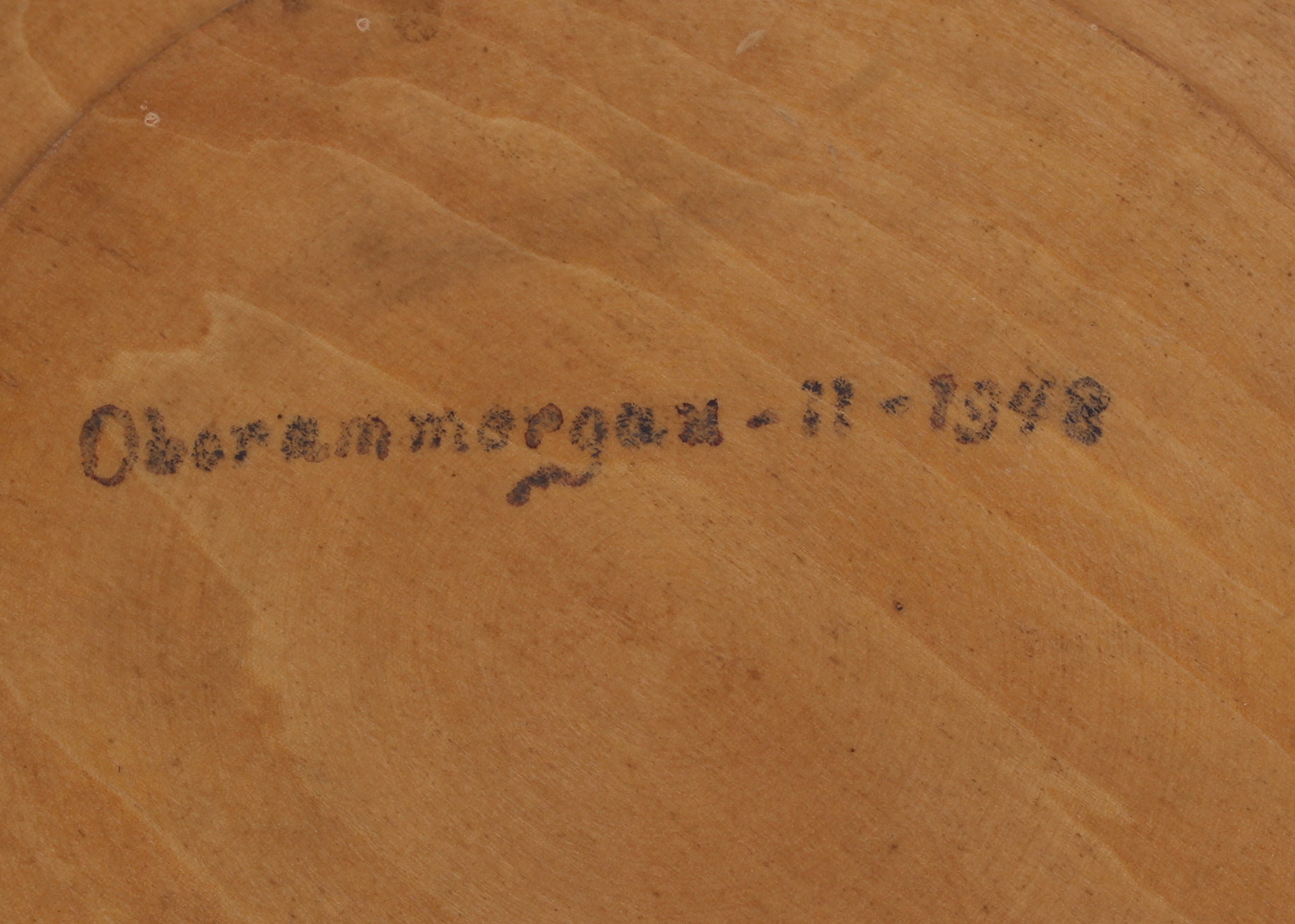 Vintage Hand-Carved German Wood Plates