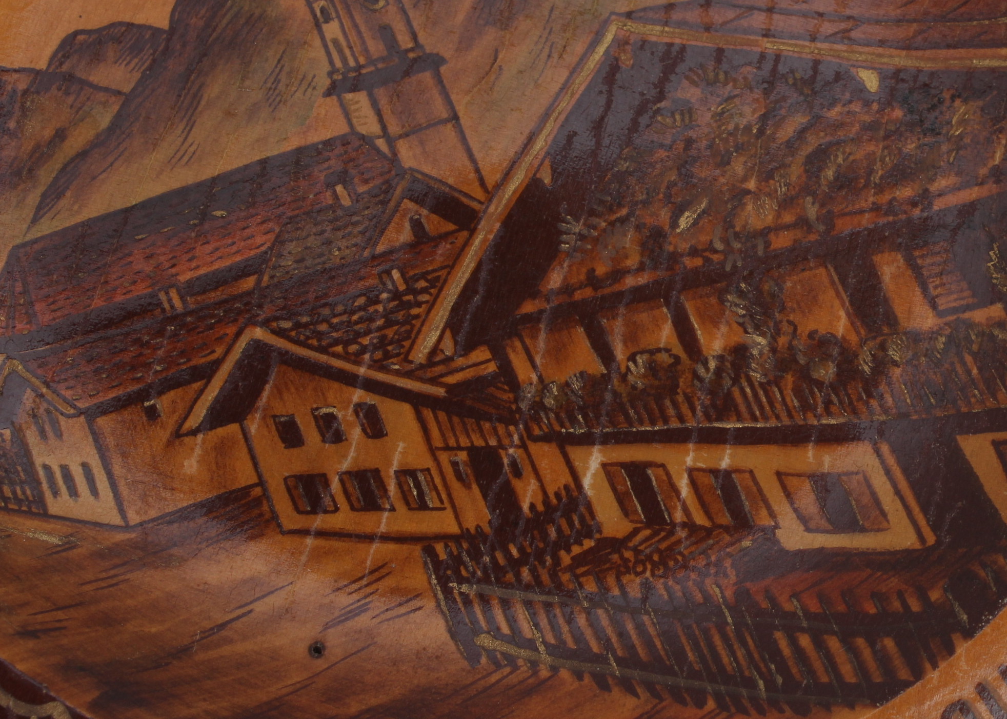 Vintage Hand-Carved German Wood Plates