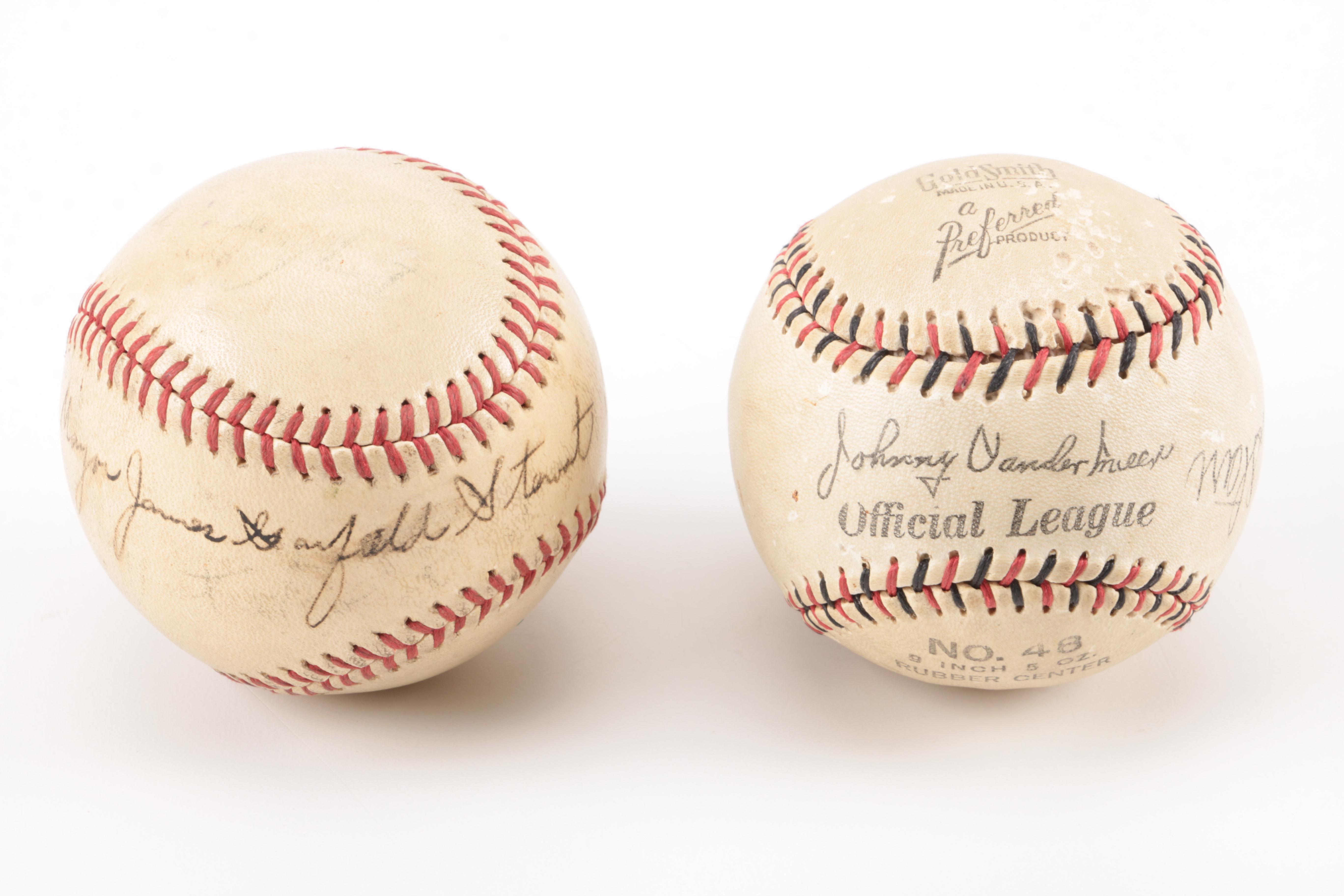 Assorted Autographed Baseballs
