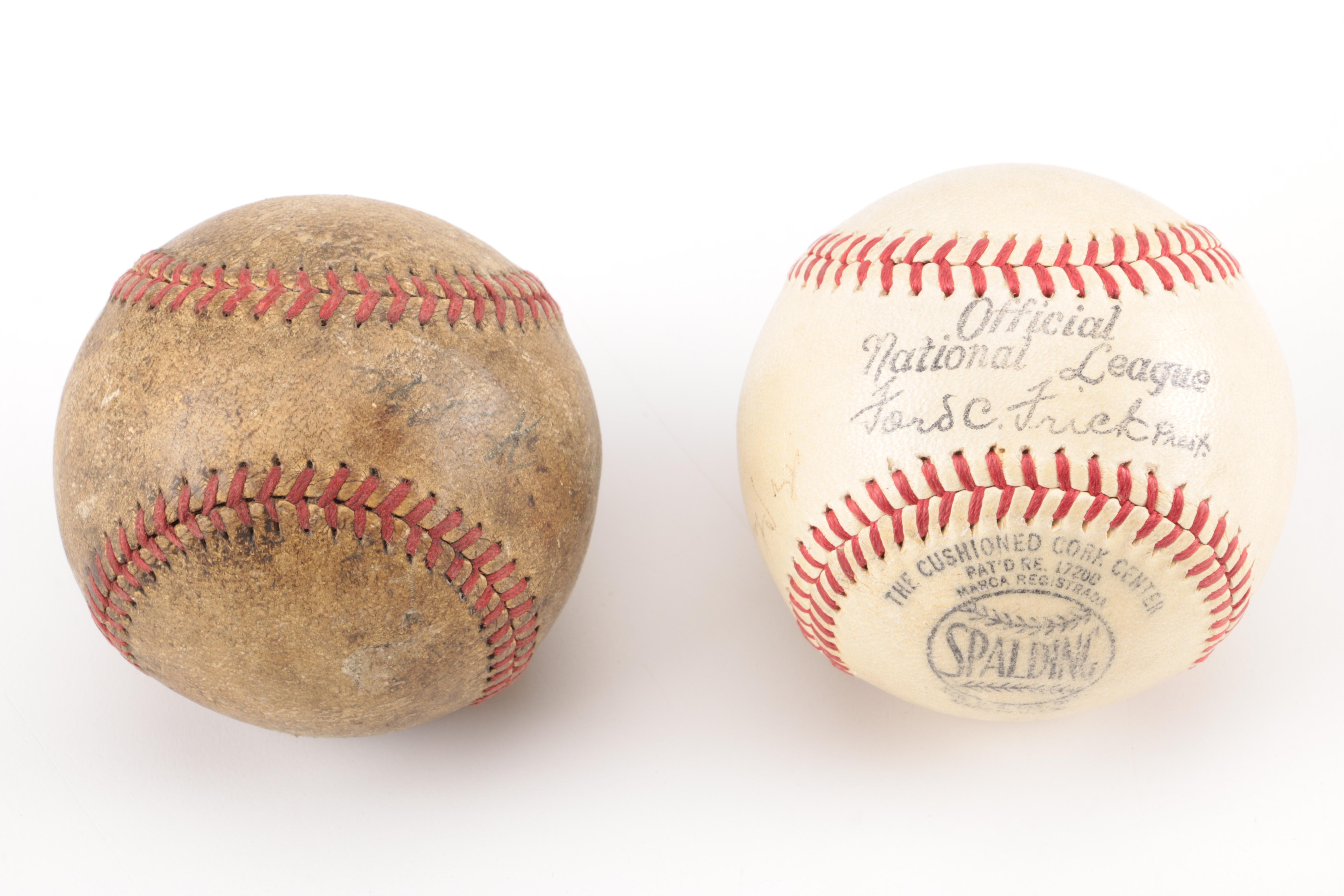 Assorted Autographed Baseballs