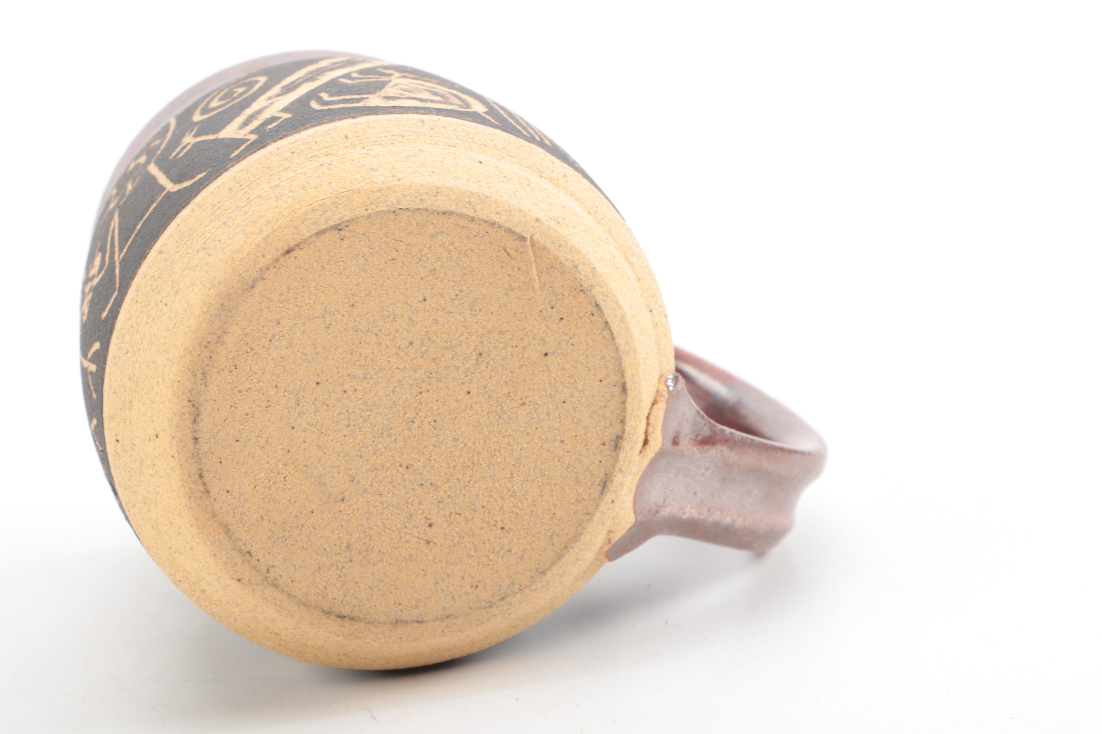 Dick Masterson Hand Thrown Stoneware Mugs and Table Set