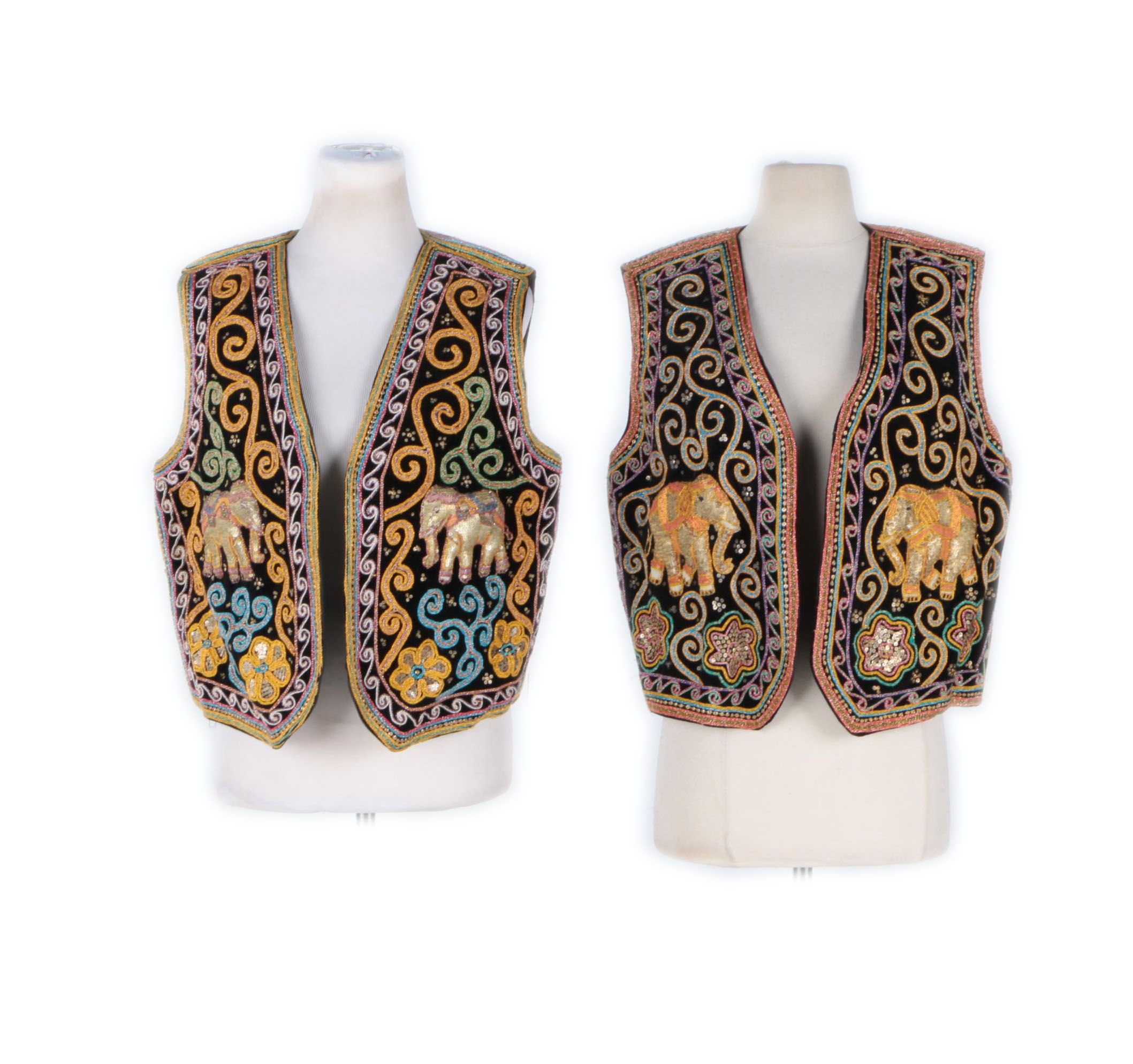 Carol Horn Workshop Sequin Embroidered Vests