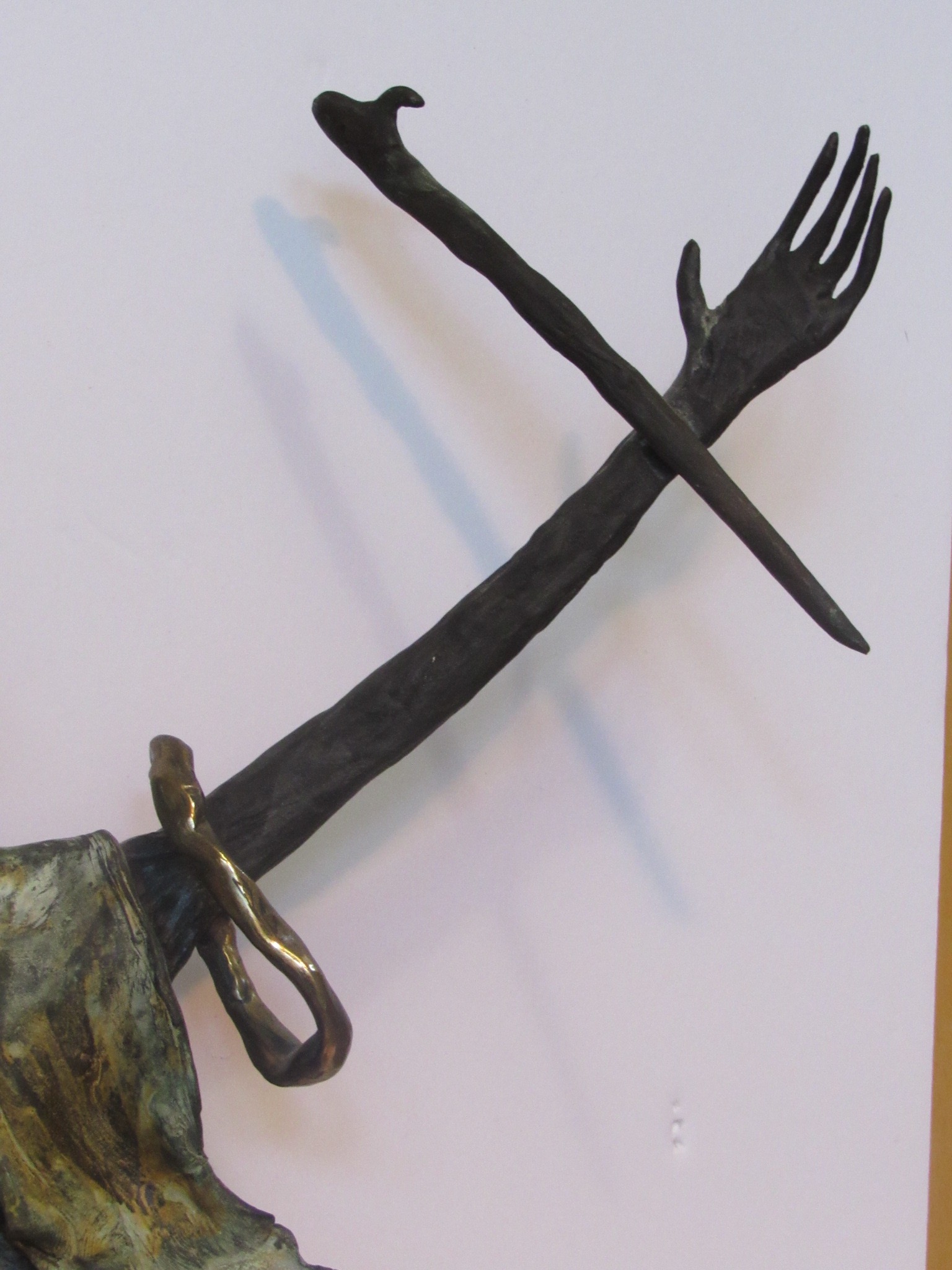 Bill Worrell Sculpture "Shaman and the Golden Ring of Forever"