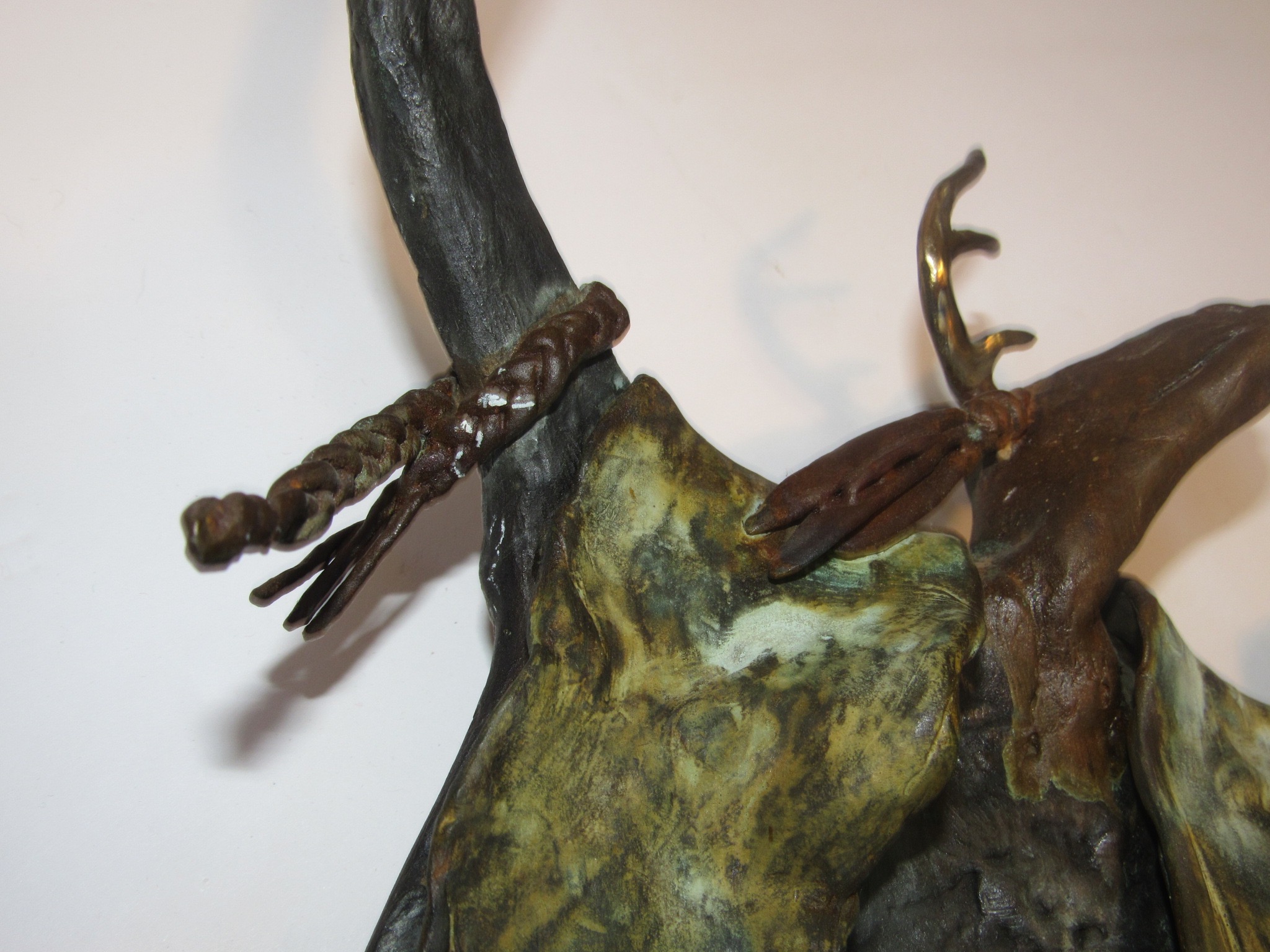 Bill Worrell Sculpture "Shaman and the Golden Ring of Forever"