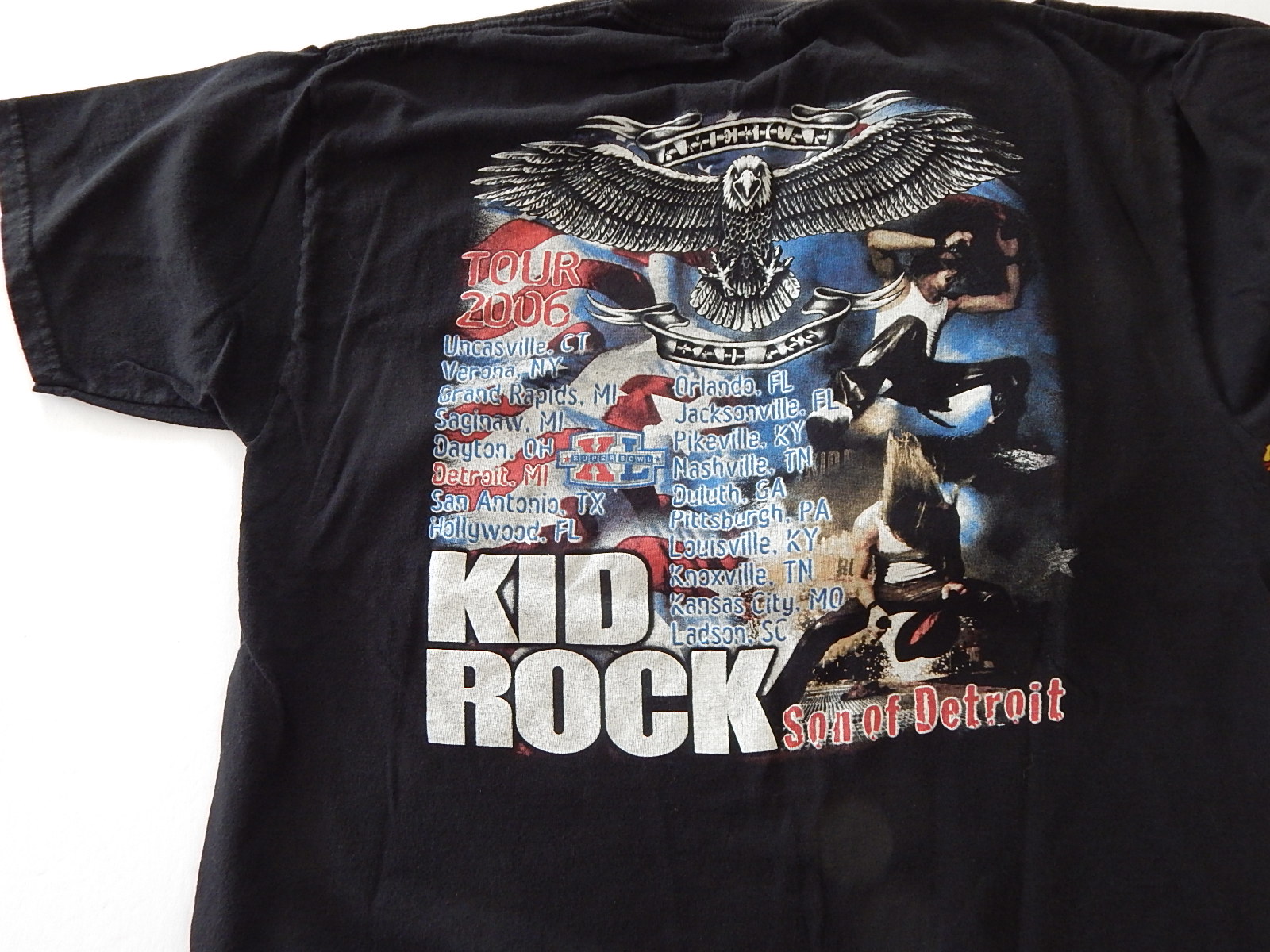 Vintage Rock Band TShirts with Kid Rock and Aerosmith