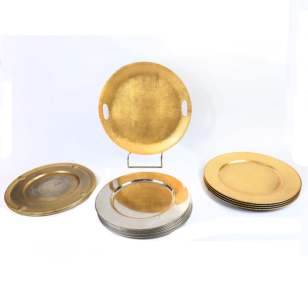 Assortment of Chargers and Tray