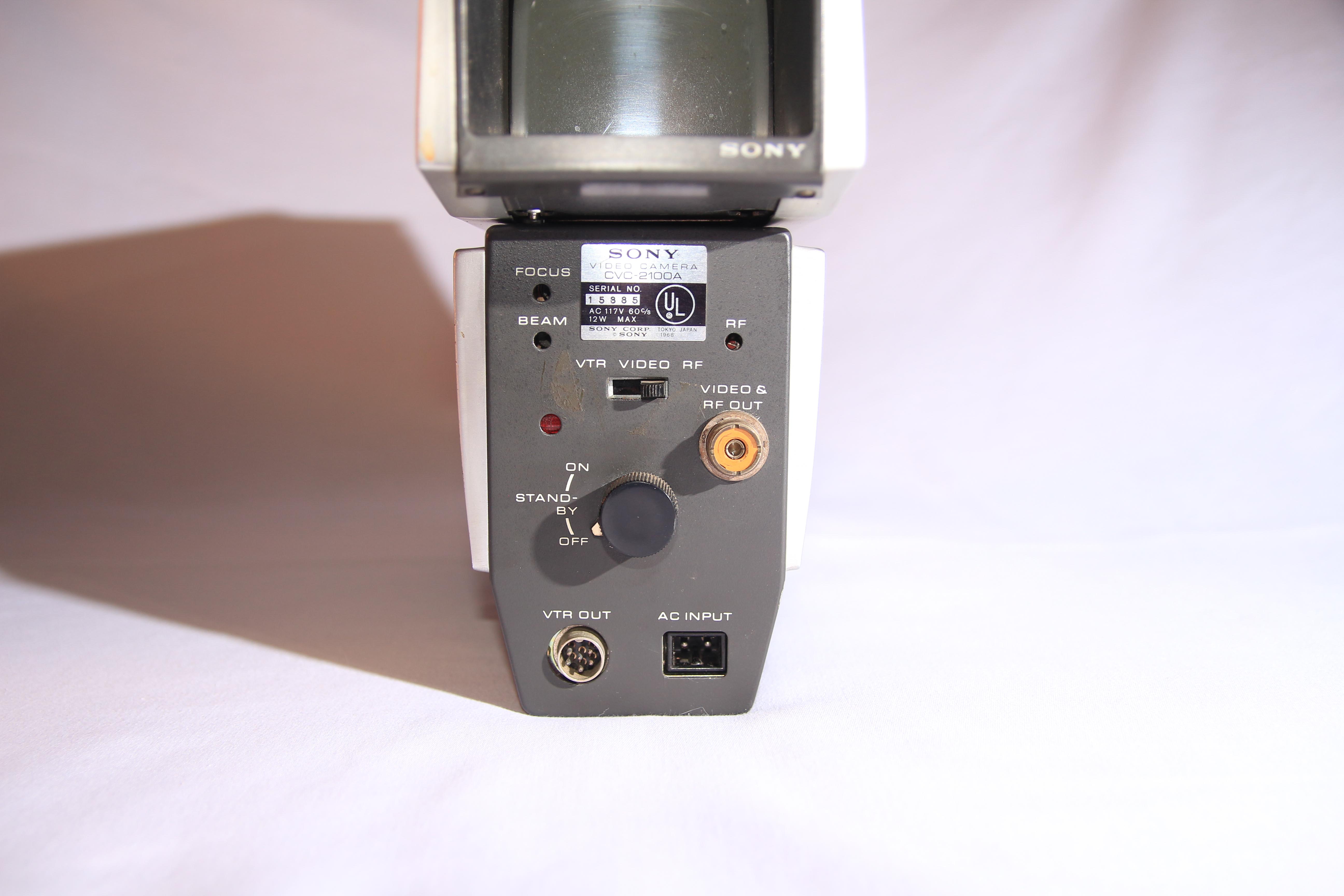 Vintage Sony CVC-2100A Video Camera and CVF-4 Viewfinder