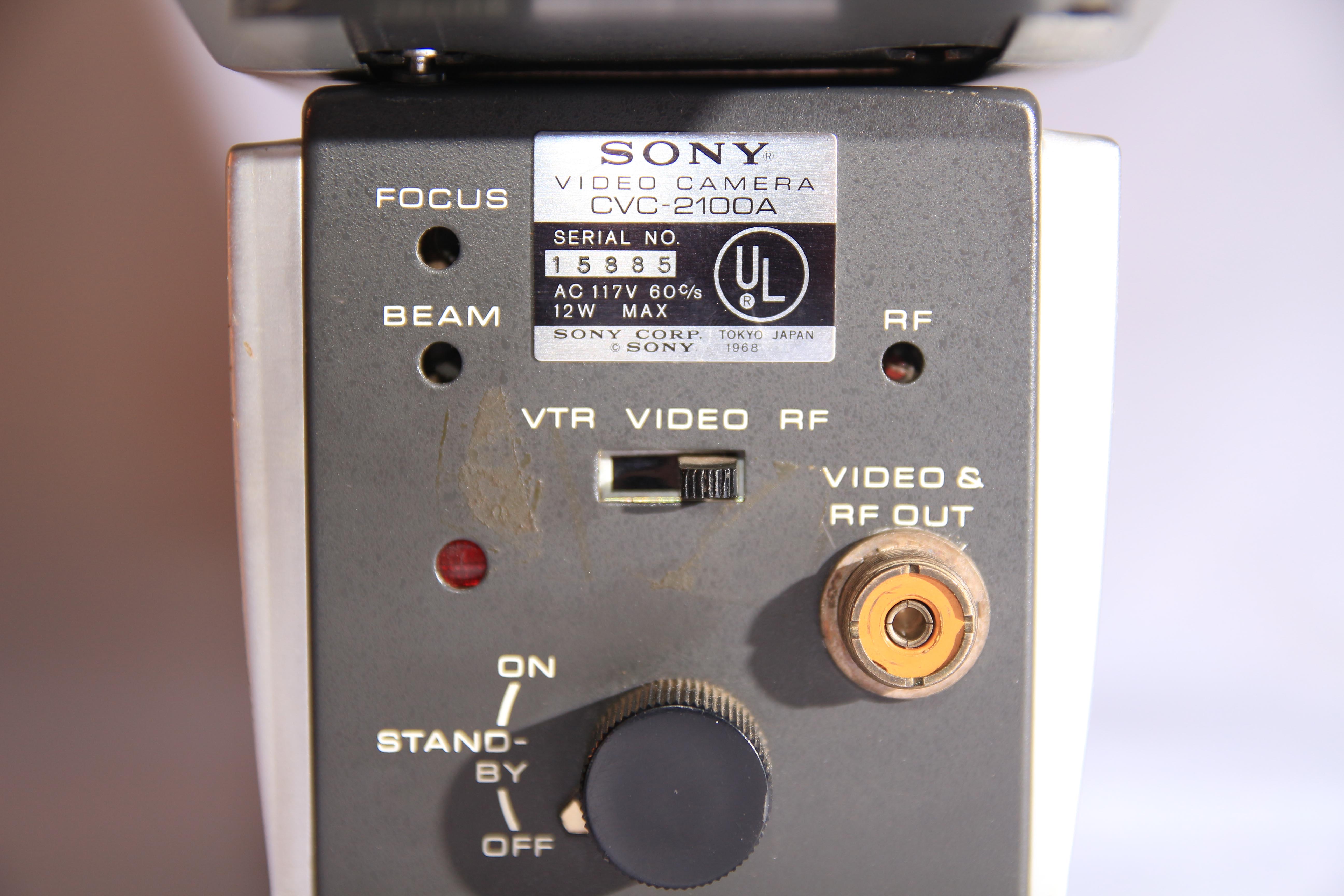 Vintage Sony CVC-2100A Video Camera and CVF-4 Viewfinder