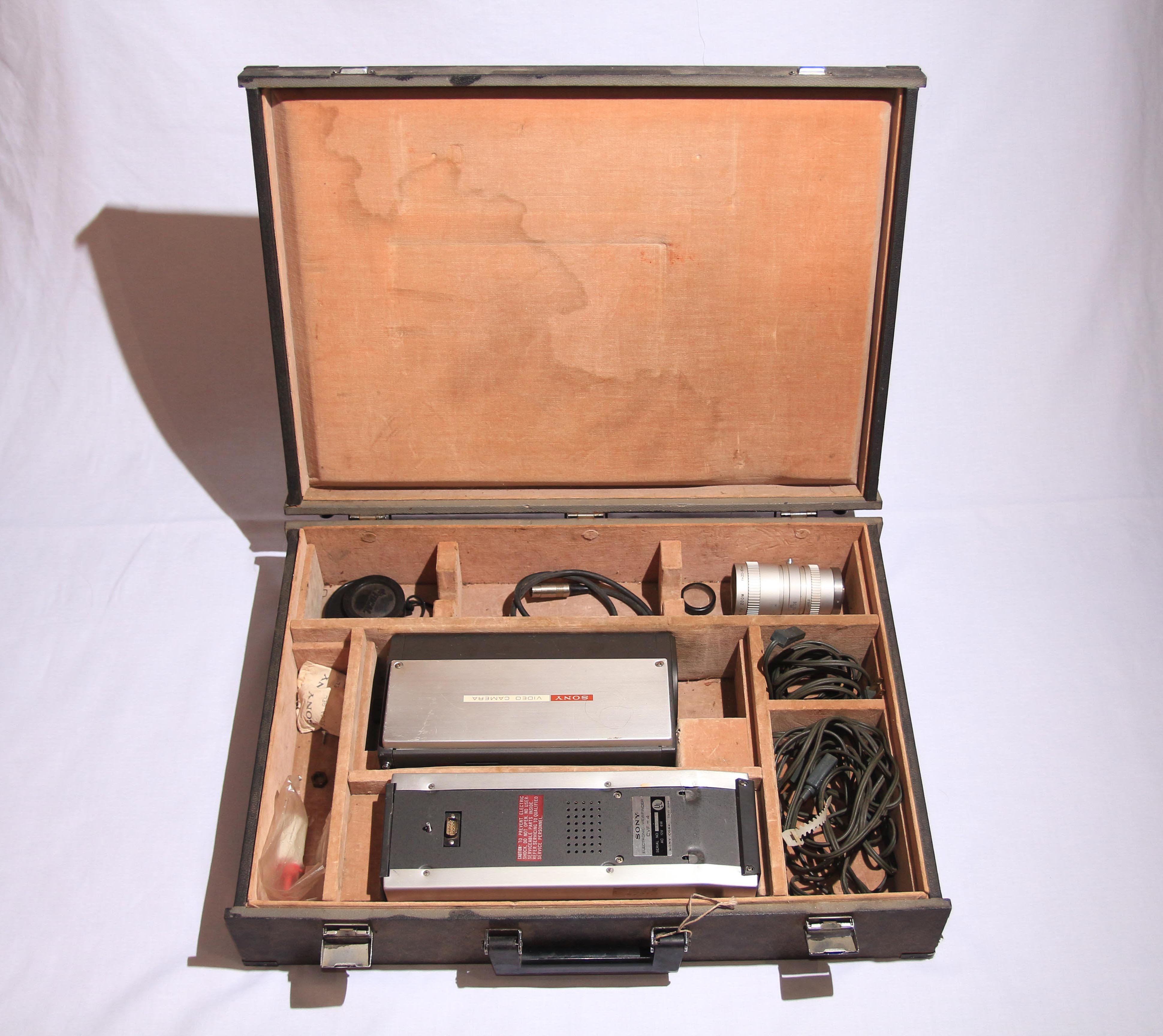 Vintage Sony CVC-2100A Video Camera and CVF-4 Viewfinder