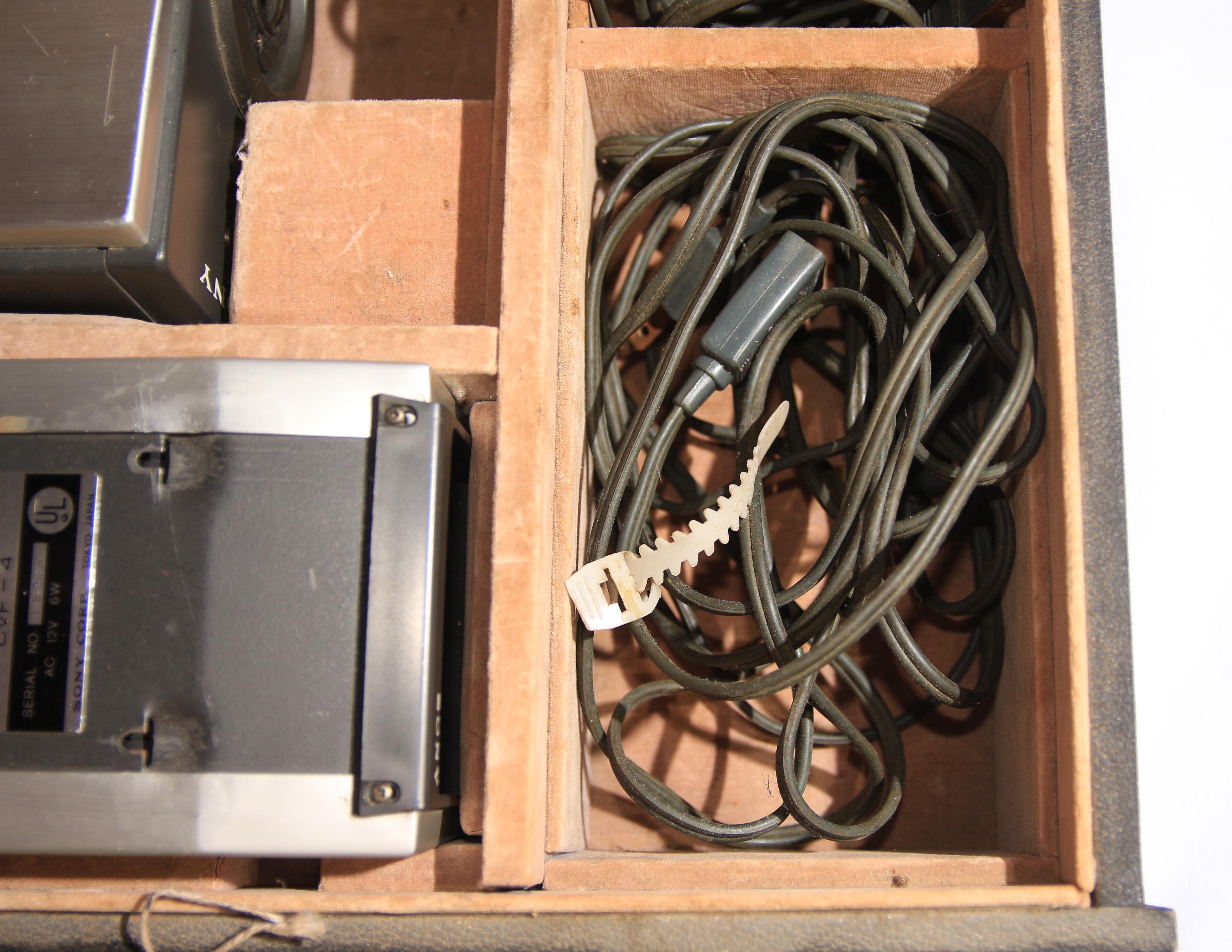 Vintage Sony CVC-2100A Video Camera and CVF-4 Viewfinder