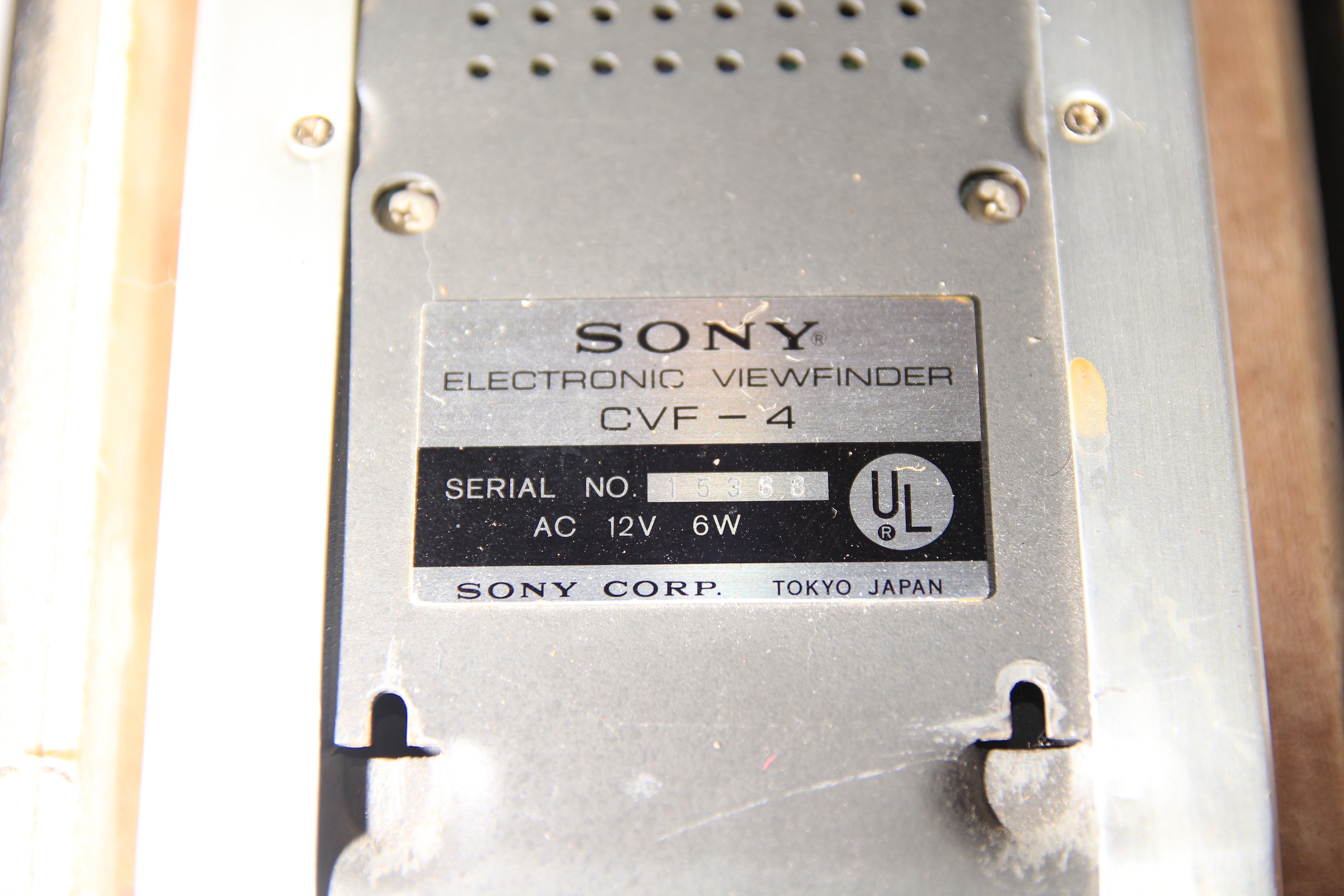 Vintage Sony CVC-2100A Video Camera and CVF-4 Viewfinder