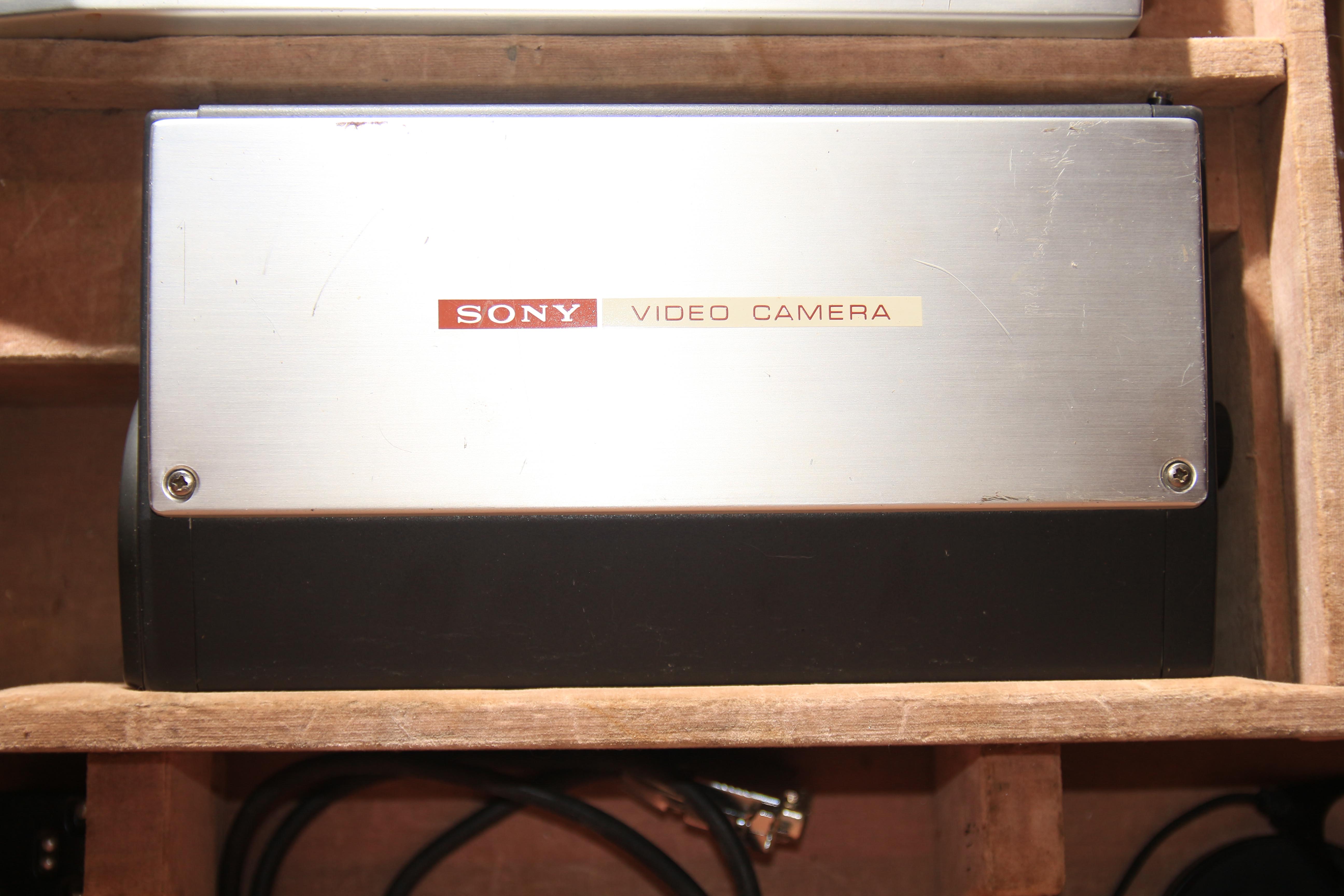 Vintage Sony CVC-2100A Video Camera and CVF-4 Viewfinder