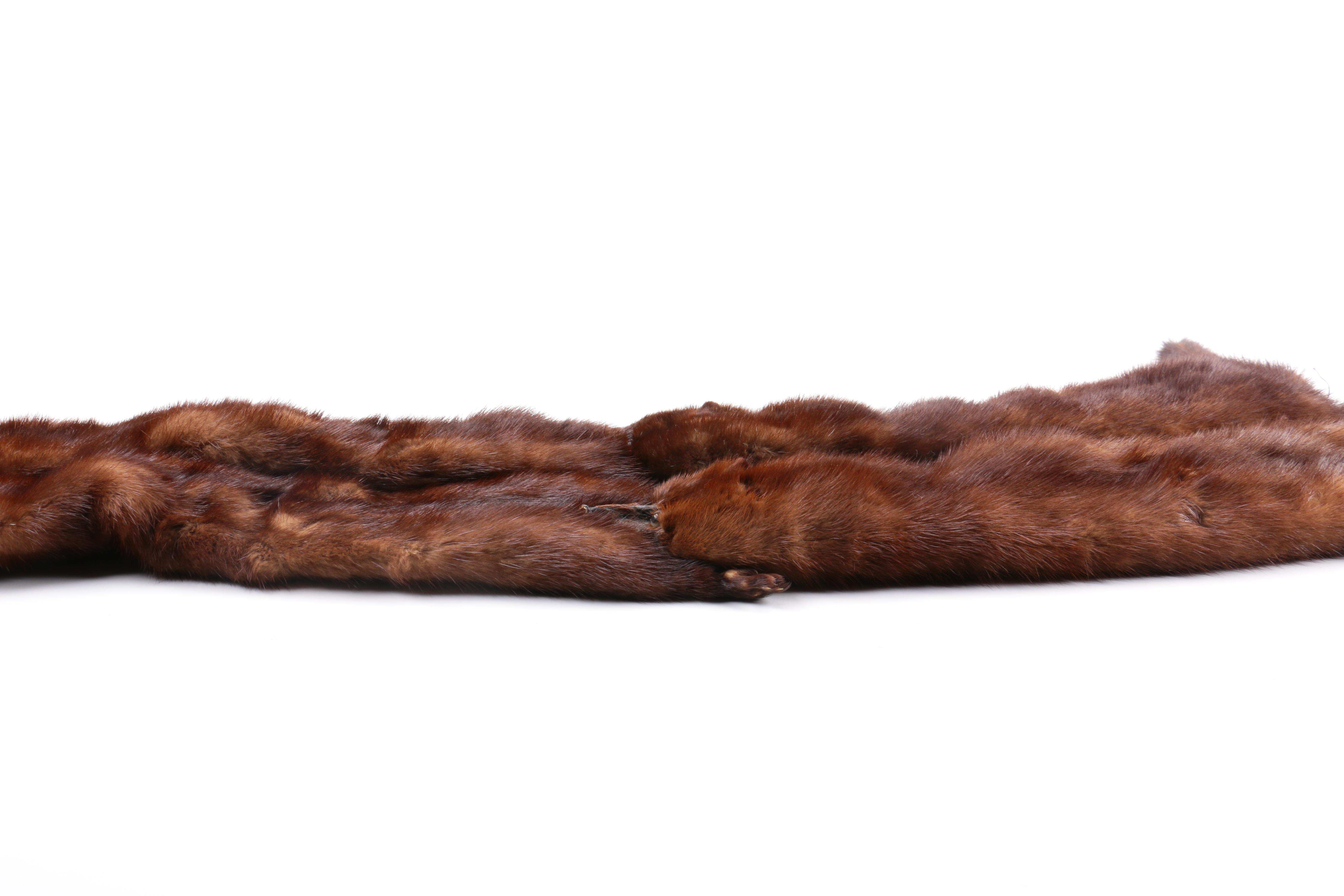 Natural Ranch Mink Four Pelt Stole