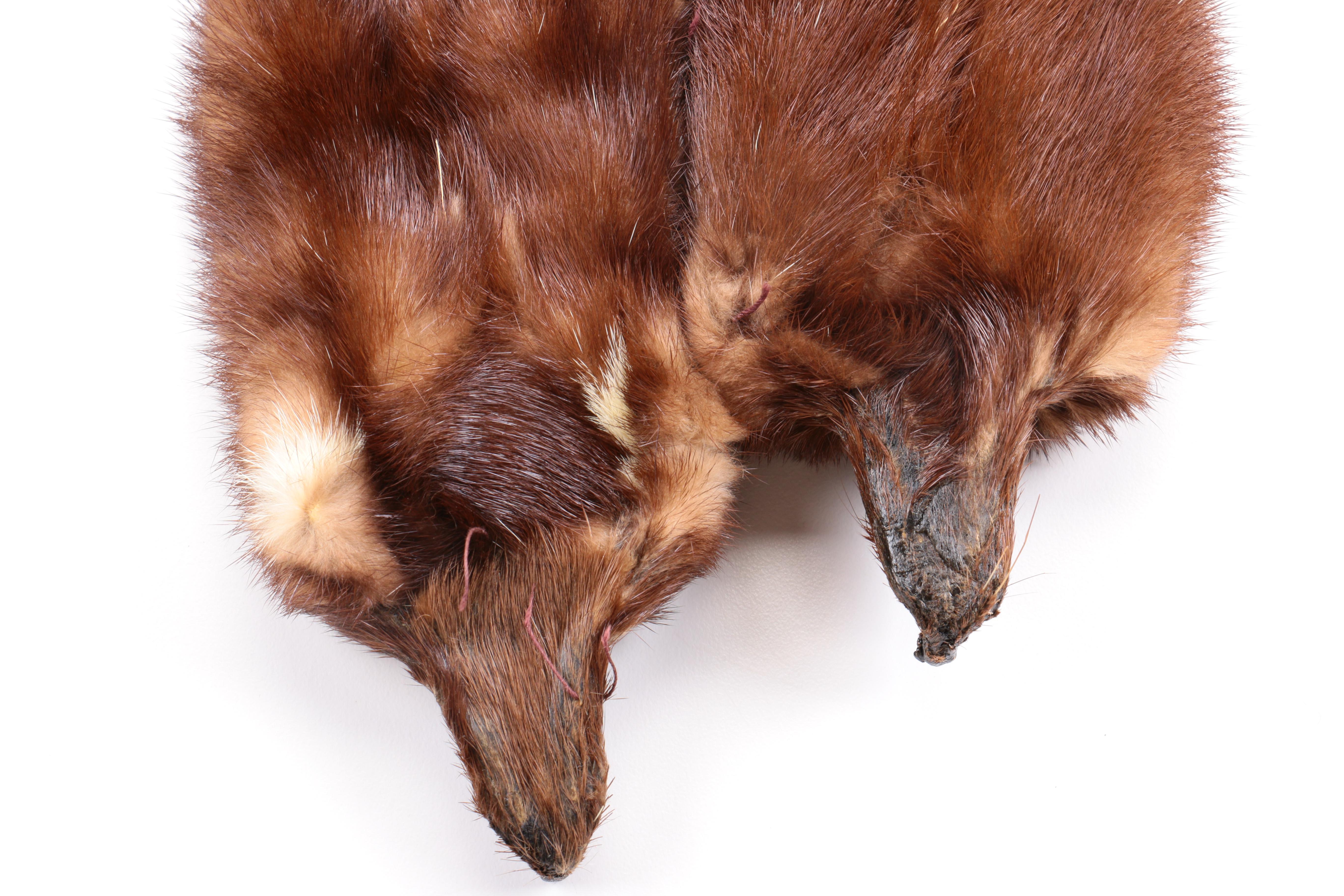 Natural Ranch Mink Four Pelt Stole