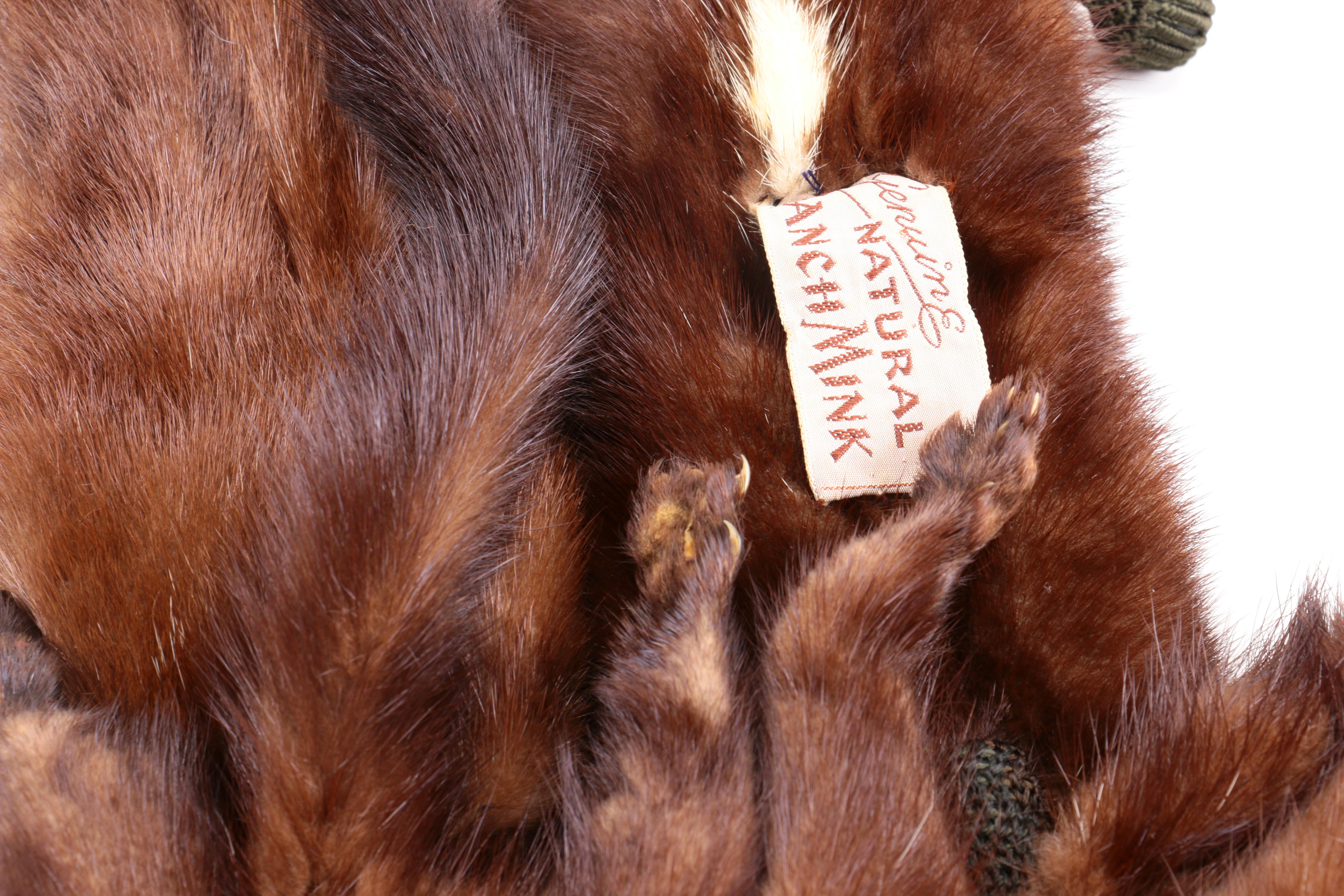 Natural Ranch Mink Four Pelt Stole