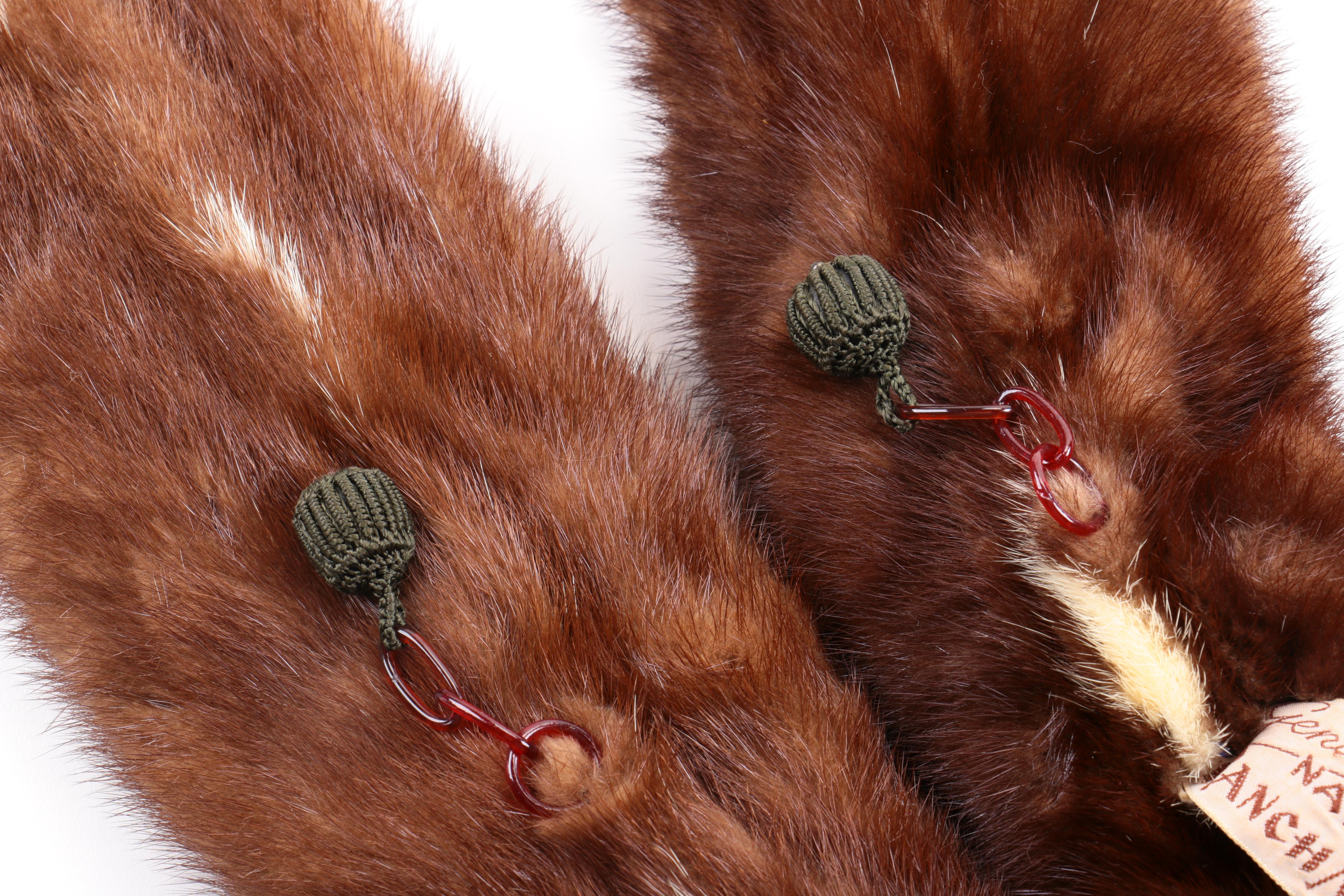 Natural Ranch Mink Four Pelt Stole