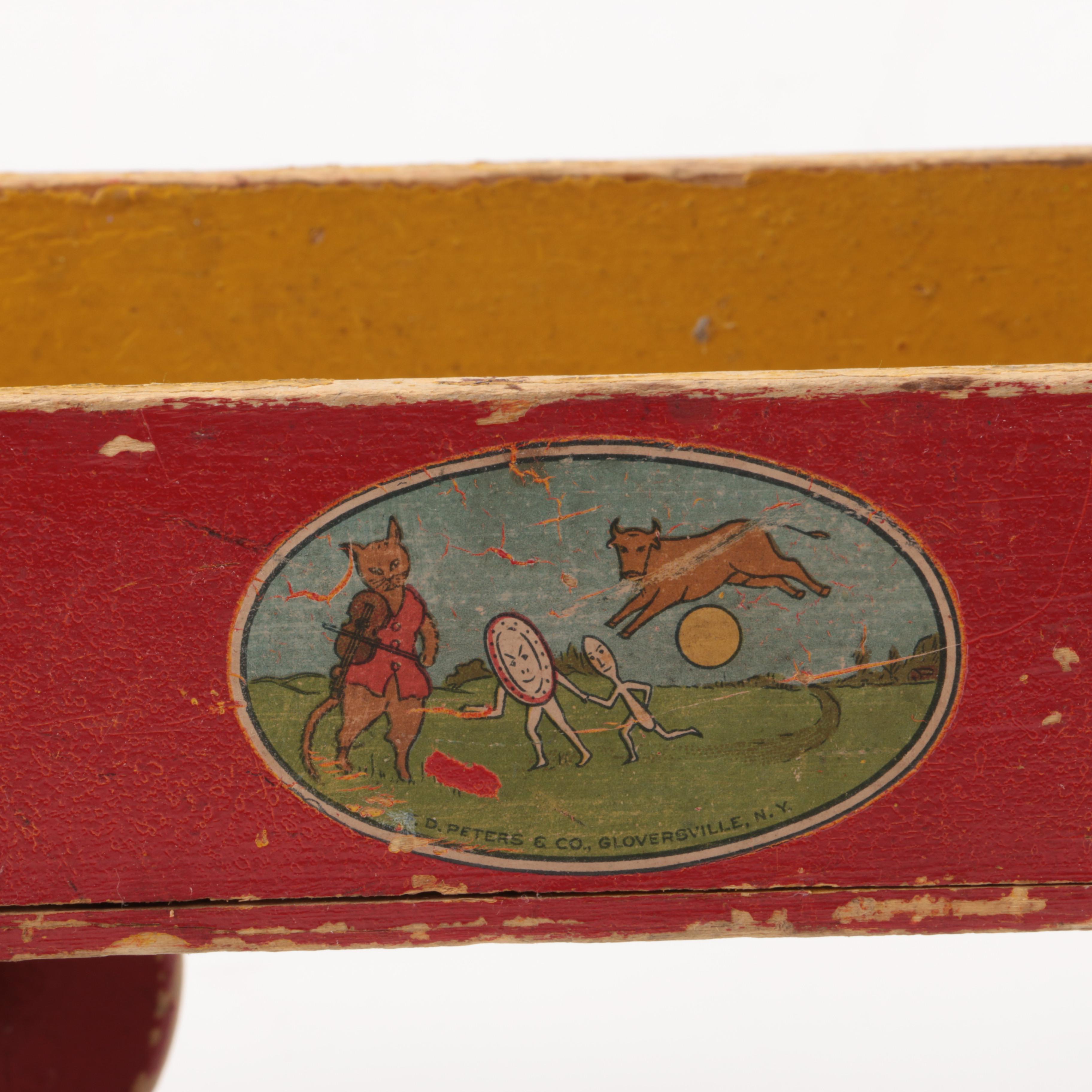 Red and Yellow Wood Wagon