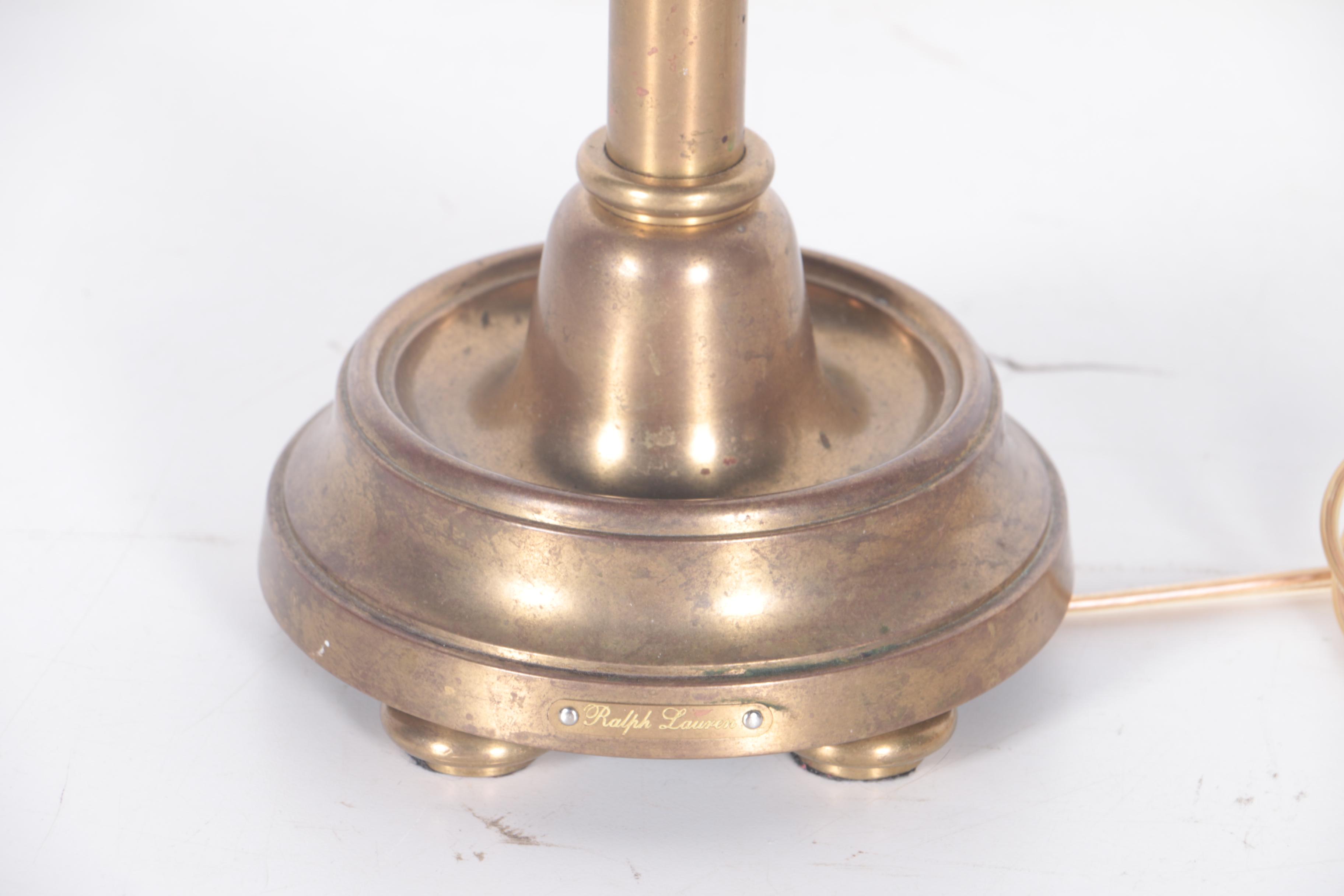 Ralph Lauren Brass Tone Desk Lamp