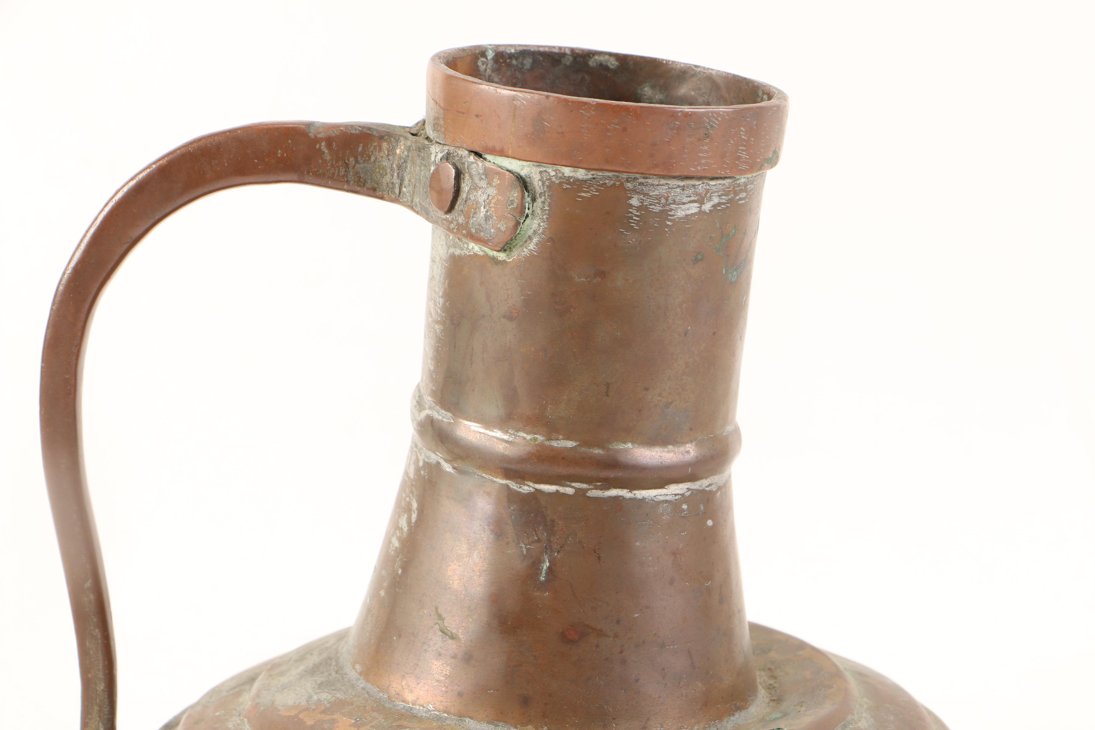 Vintage Handled Copper Jug