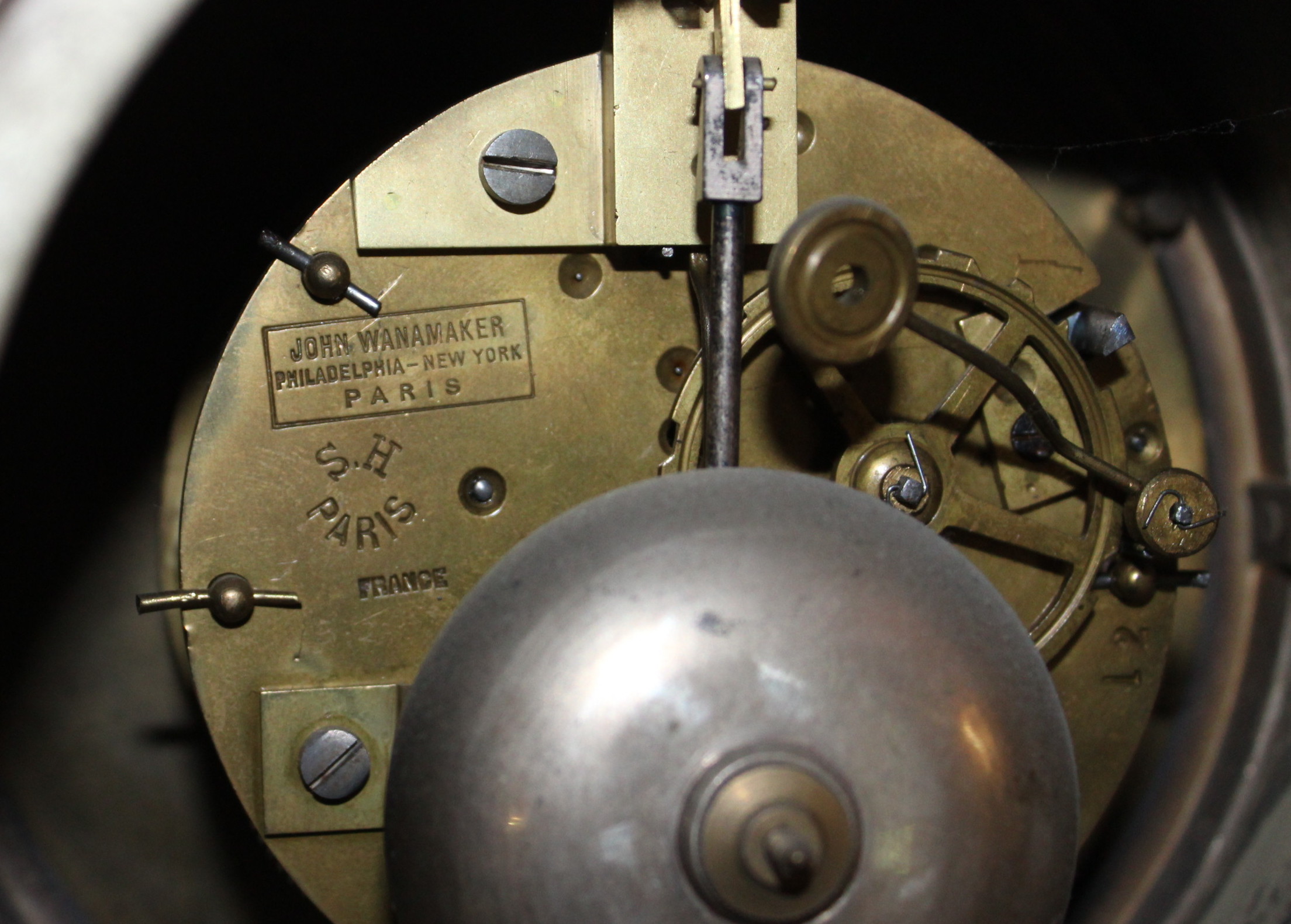 Antique John Wanamaker French Rococo Clock