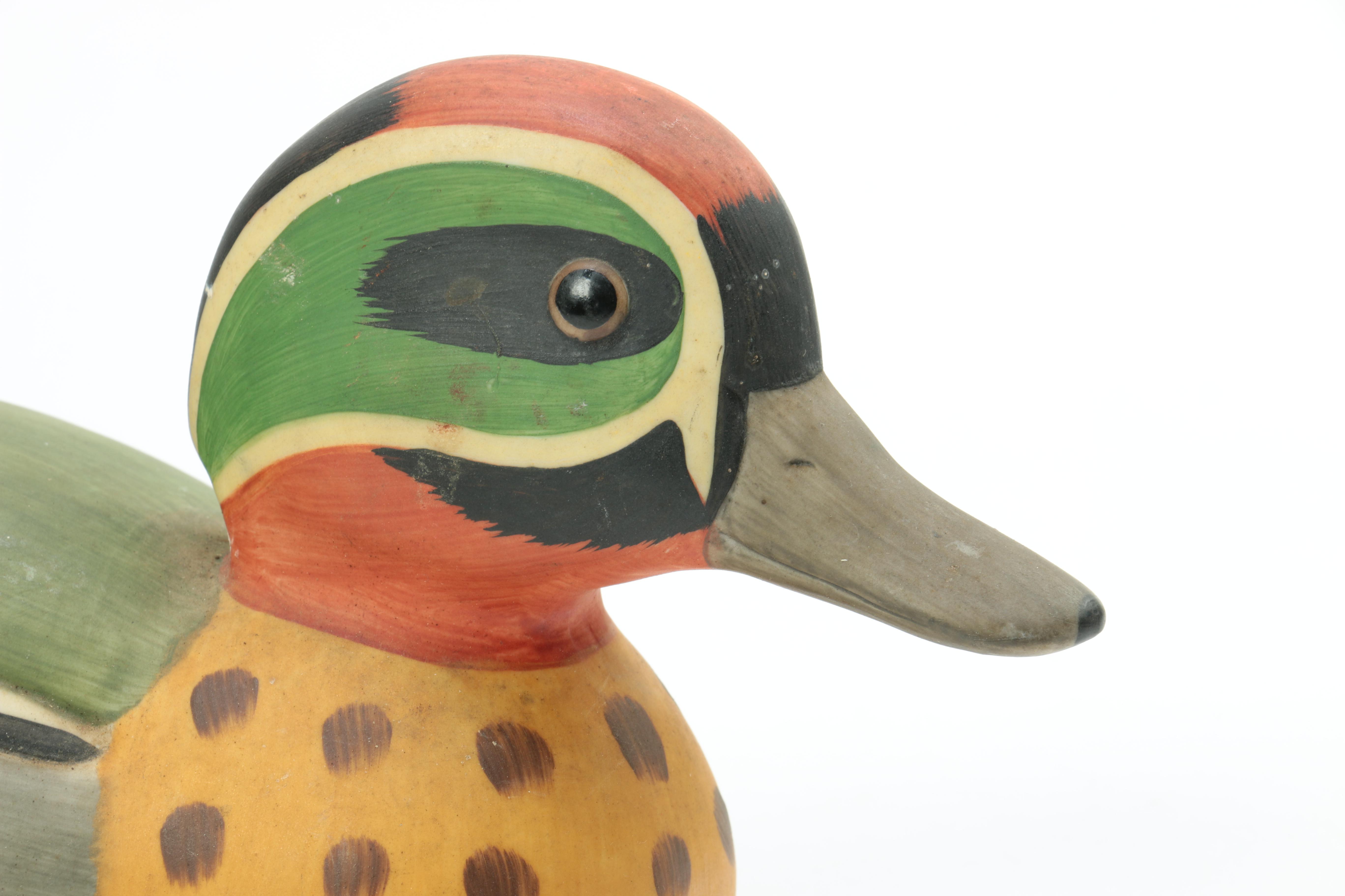 Handmade Wood, Plastic and Ceramic Duck Decoys