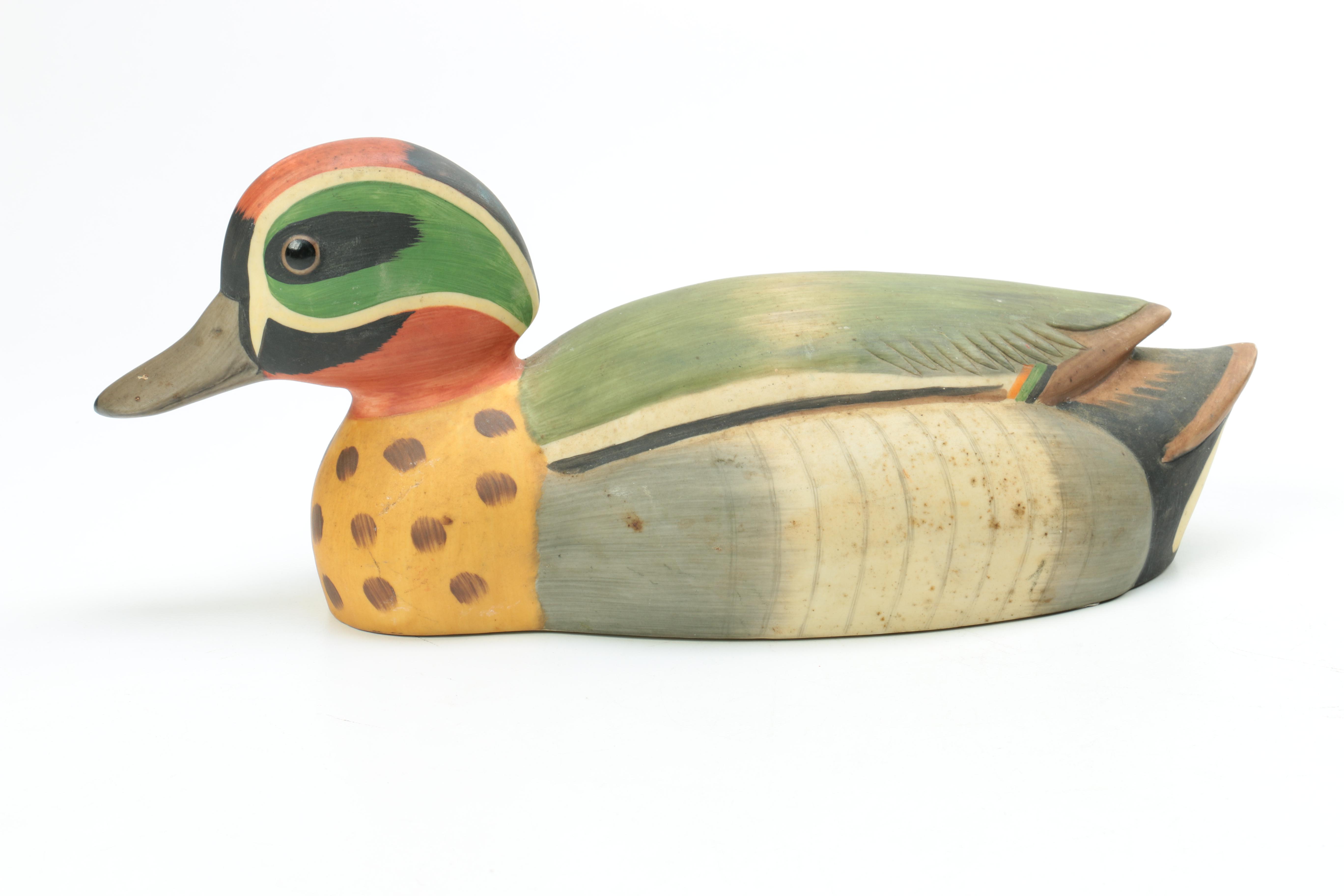 Handmade Wood, Plastic and Ceramic Duck Decoys