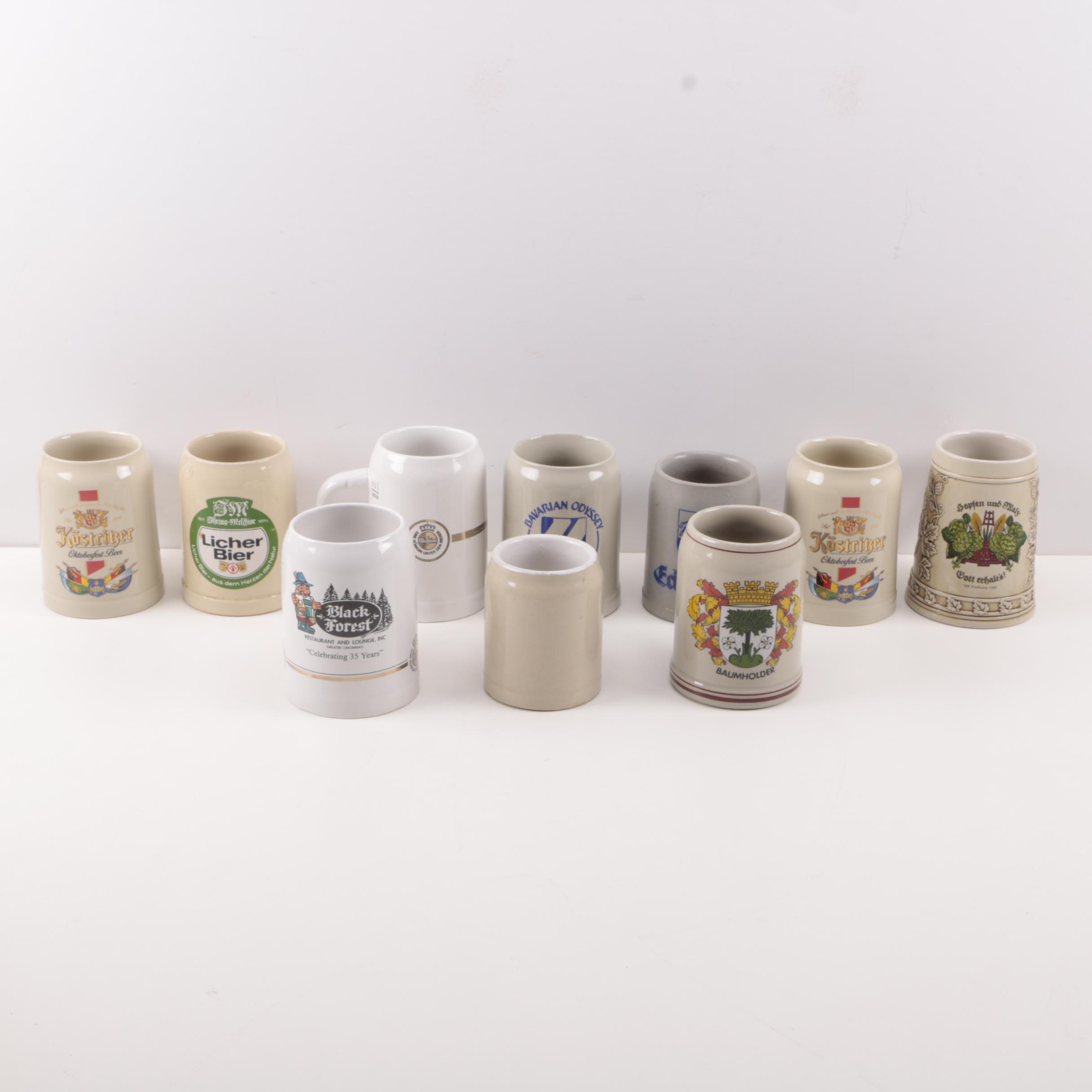 Half Liter Ceramic Beer Steins