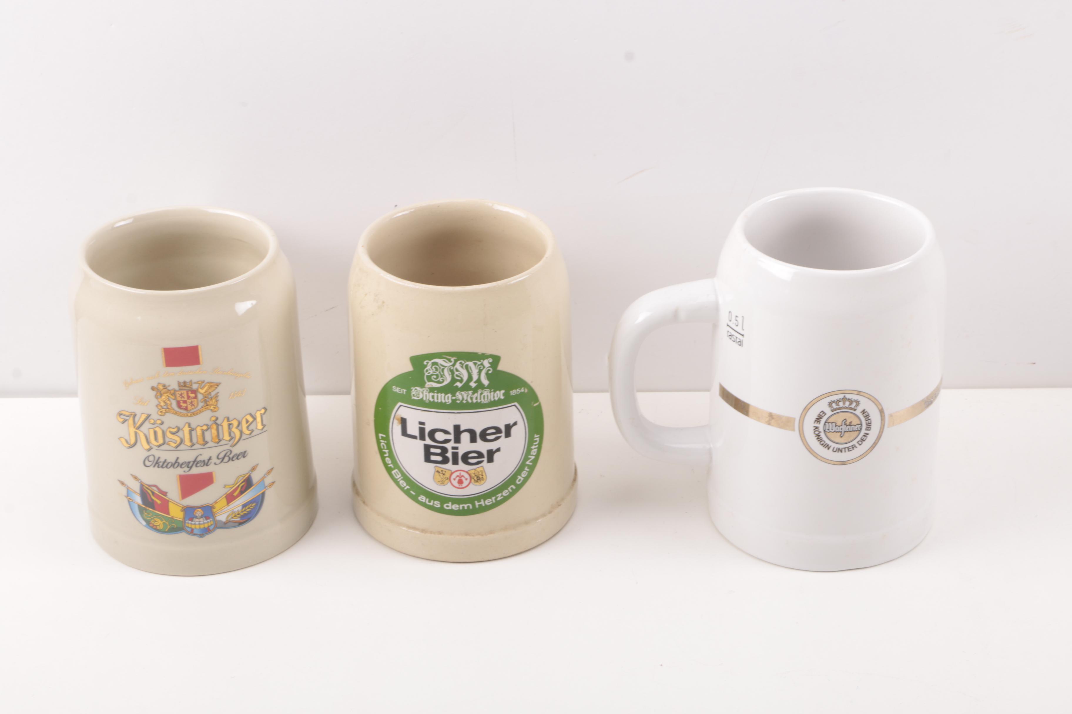Half Liter Ceramic Beer Steins